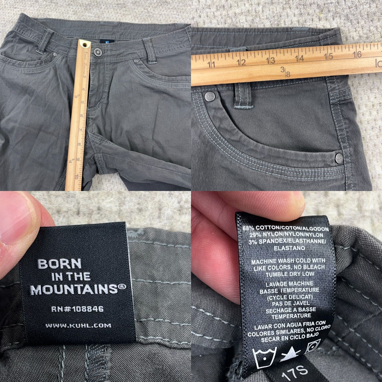 Vintage Kuhl Shorts Women Gray Cargo 8 Hiking Outdoor Renegade Casual Summer Spring Fall Mens Women? Size 30" / US 8 / IT 44 - 8 Thumbnail