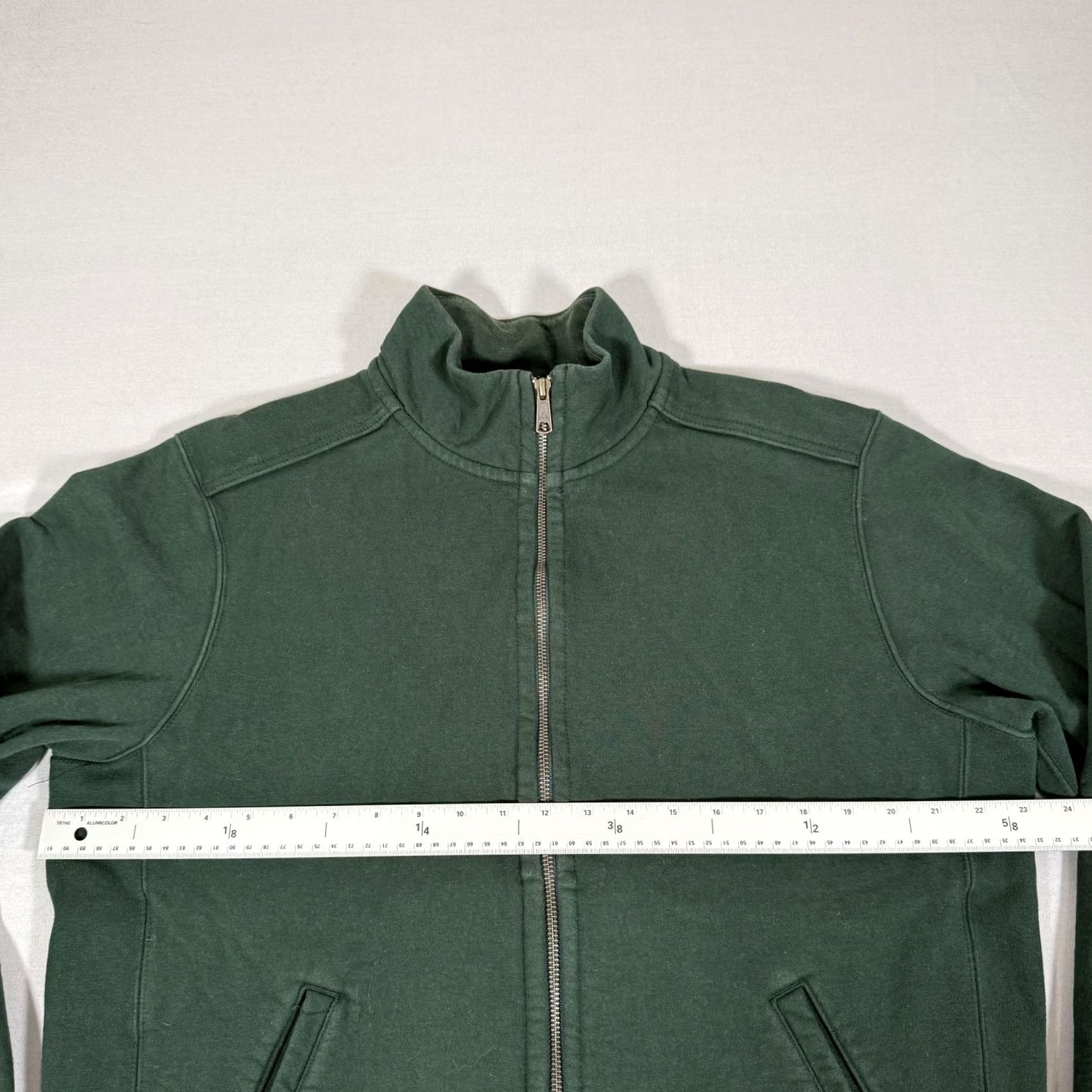 Vintage American Giant Sweatshirt Mens L Green Full Zip Heavyweight Cotton Fleece USA Work Size US L / EU 52-54 / 3 - 4 Thumbnail