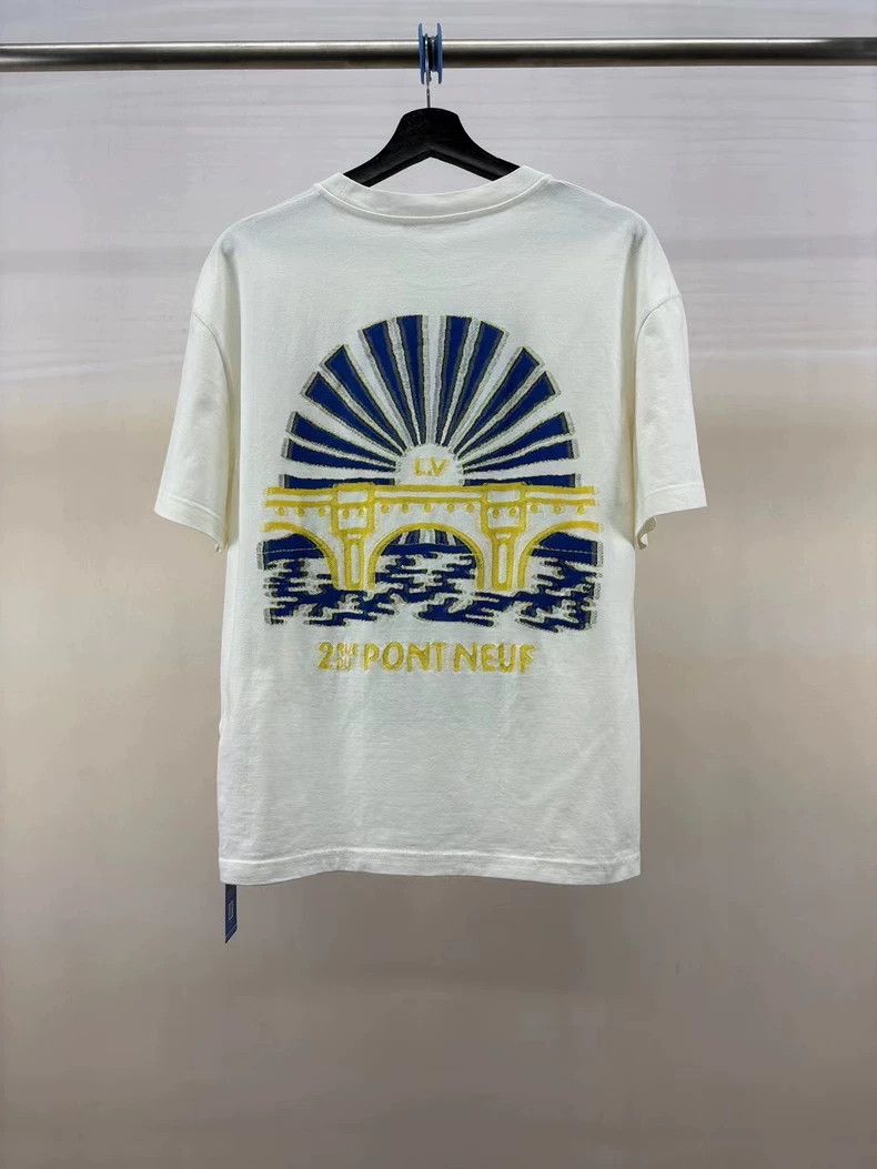 Louis Vuitton LOUIS VUITTON Iron Tower Embroidered Flying Thread Short Sl Size US M / EU 48-50 / 2 - 2 Thumbnail