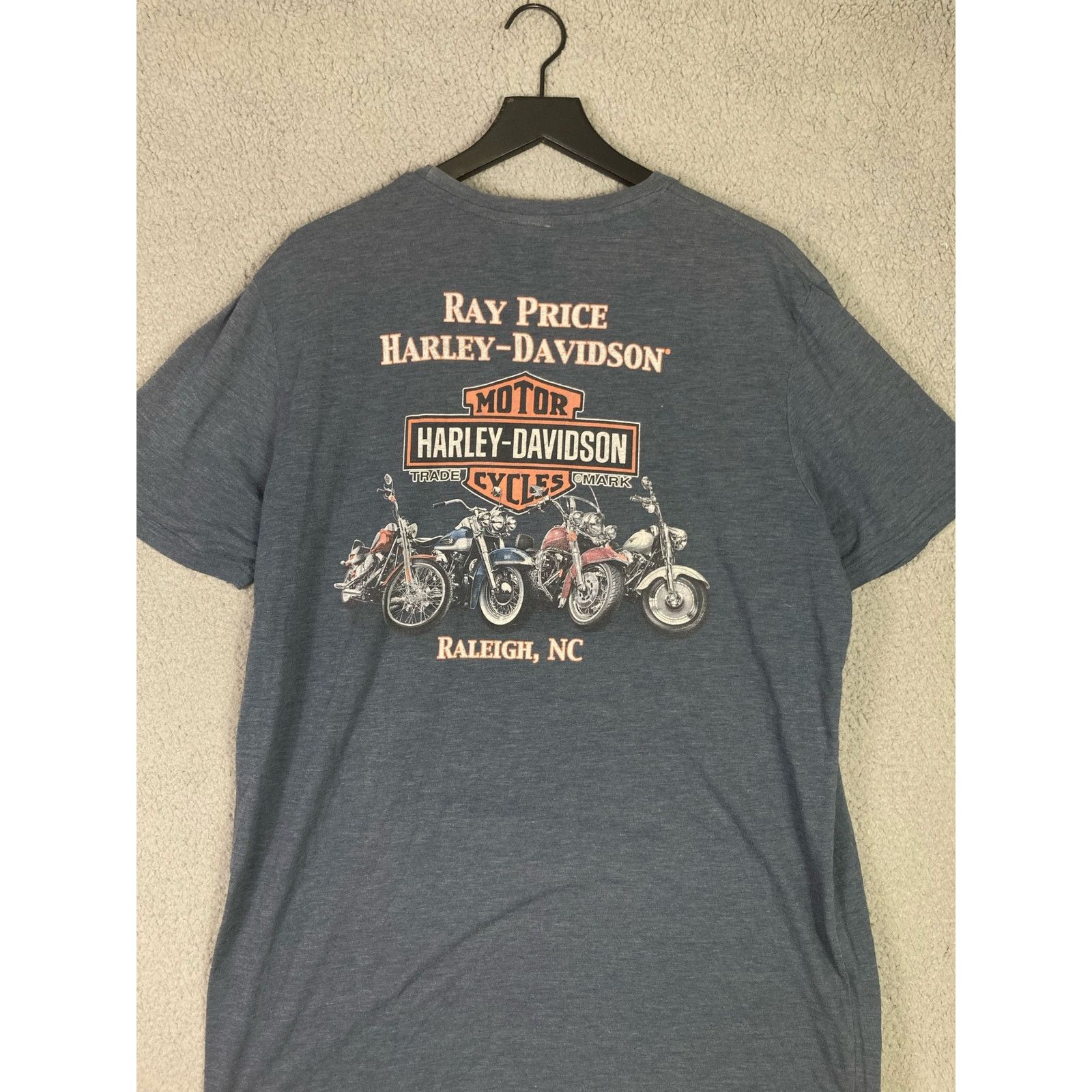 Harley Davidson Harley Davidson Raleigh NC Shirt Men's 2XL Blue Size Size US XXL / EU 58 / 5 - 8 Thumbnail