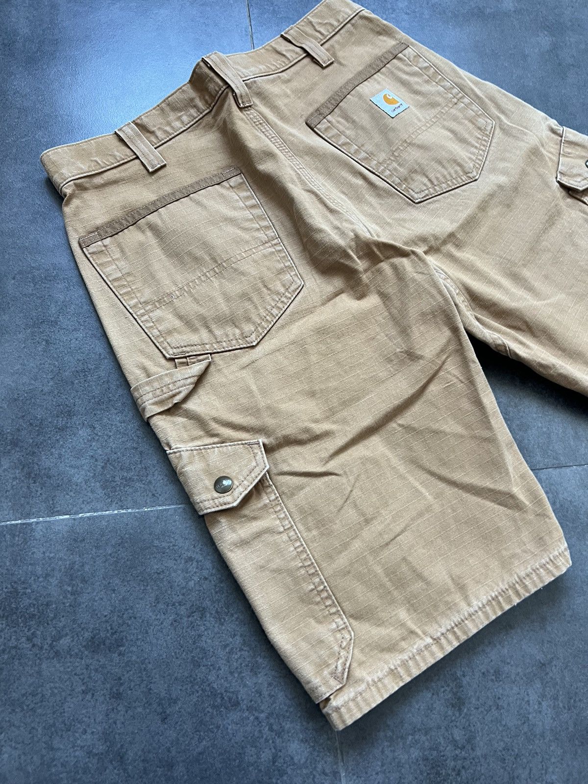Carhartt × Vintage Crazy rare Carhartt vintage 90s carpenter Workwear Short Size US 32 / EU 48 - 3 Thumbnail