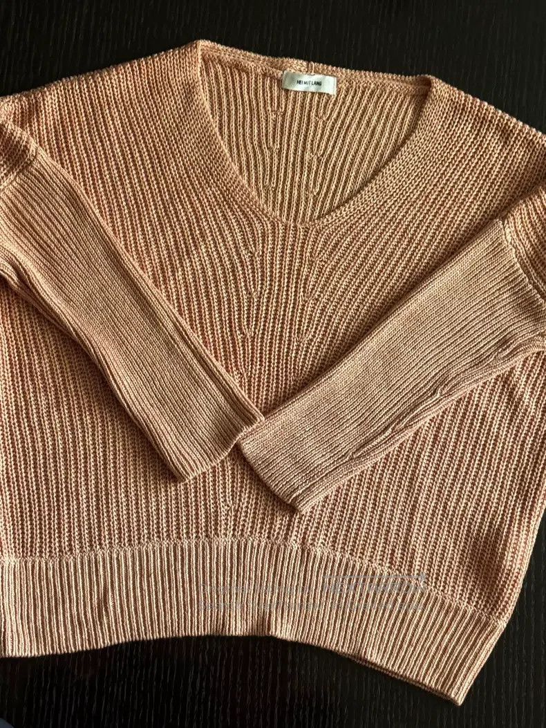 Other HELMUT LANG Knitted Short Sleeve Top - Dark Orange Pink Size M / US 6-8 / IT 42-44 - 3 Thumbnail