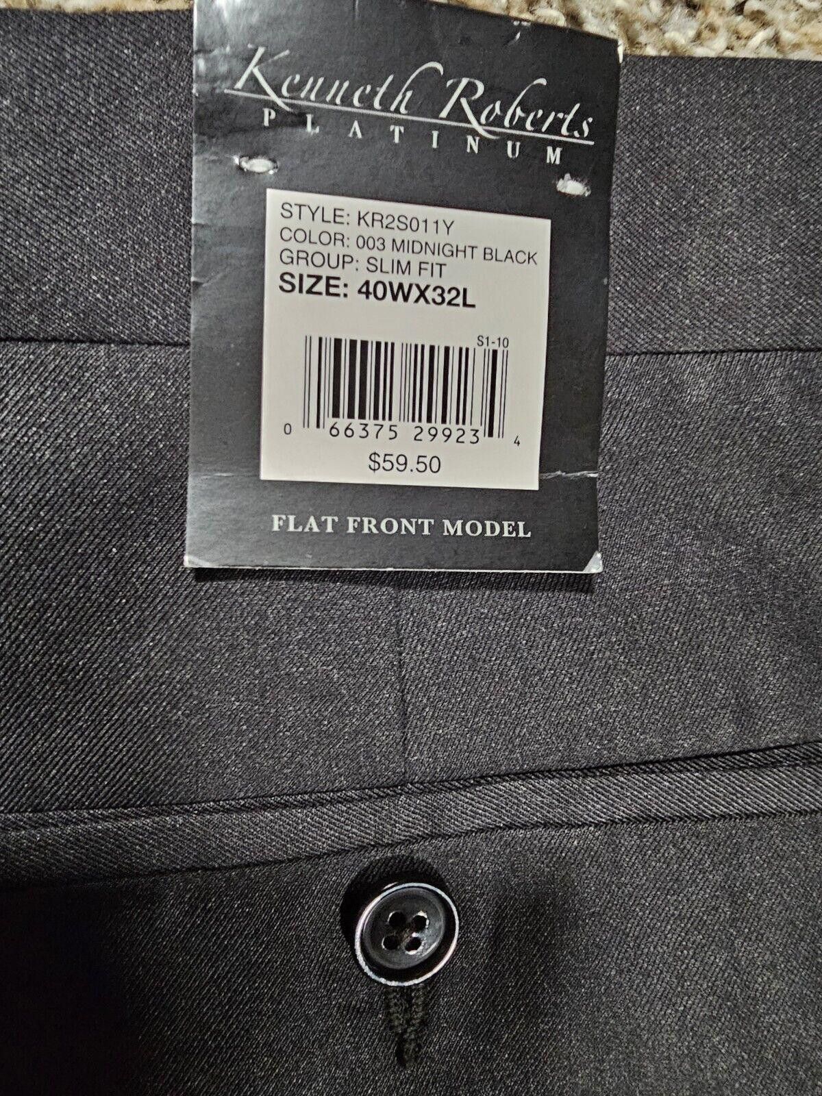 Designer kenneth roberts platinum midnight black slimfit NWT 40x32 Size US 40 / EU 56 - 8 Thumbnail