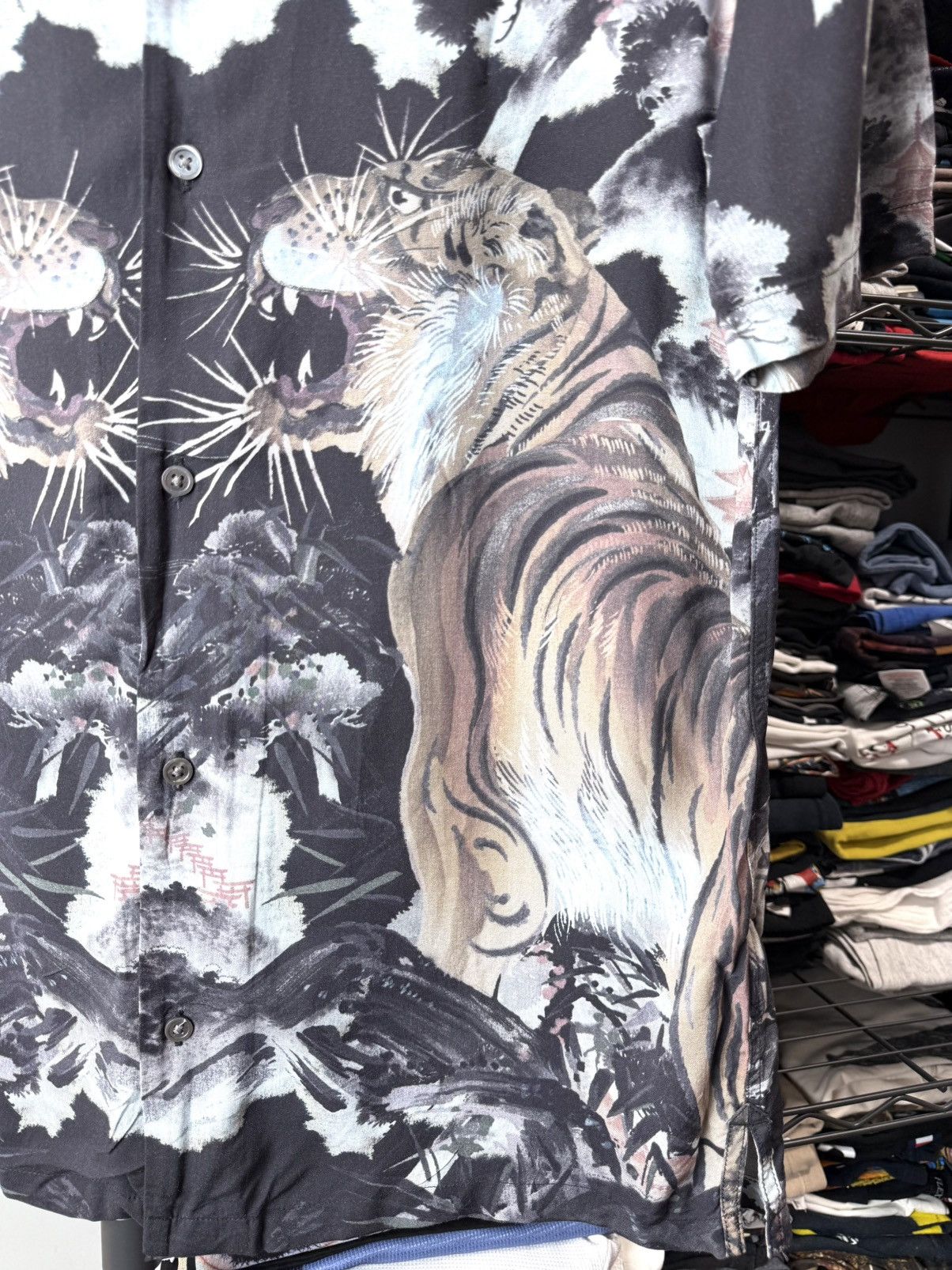 Allsaints All Saints Japan Tiger Shirt Luxury Size US S / EU 44-46 / 1 - 5 Thumbnail