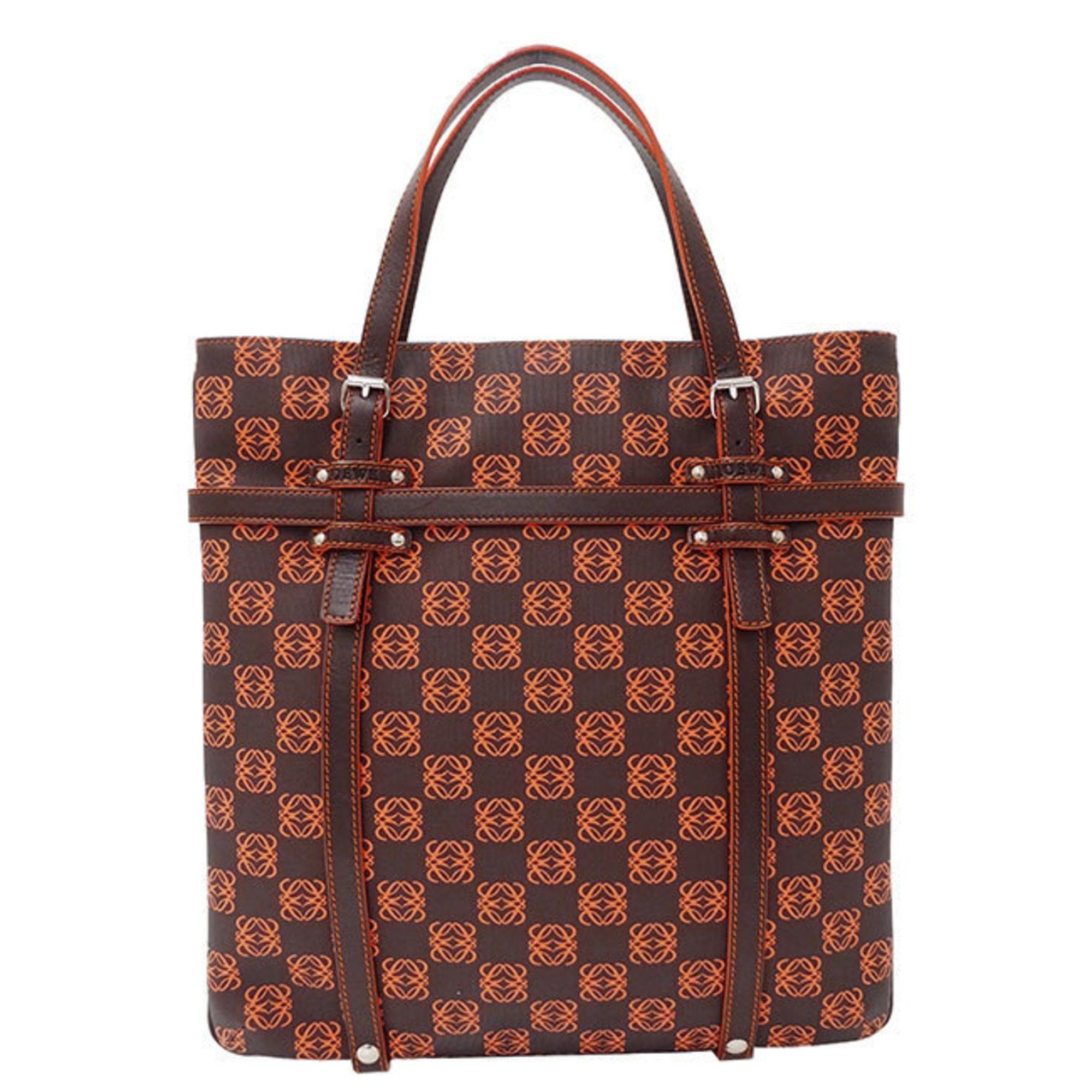 Loewe Women's Tote Bag Repeat Orange Brown Size