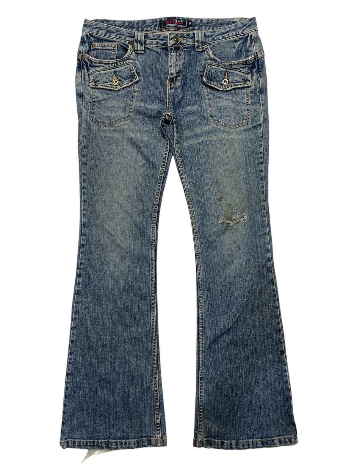 Hysteric Glamour Japanese Brand Flare Jeans Size US 33 - 1 Thumbnail