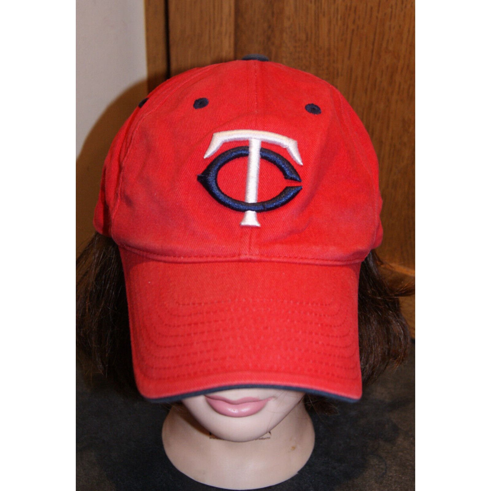 MLB Vintage 90s Minnesota Twins Red Hat Cap Casual Fit Red Size ONE SIZE - 1 Thumbnail