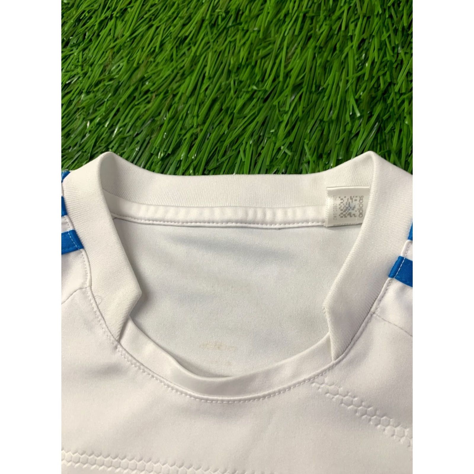 Adidas ADIDAS Performance Predator Original 2011 Football Shirt Jersey M White and Blue Mens Short Sleeve Football Shirt Size US M / EU 48-50 / 2 - 5 Thumbnail