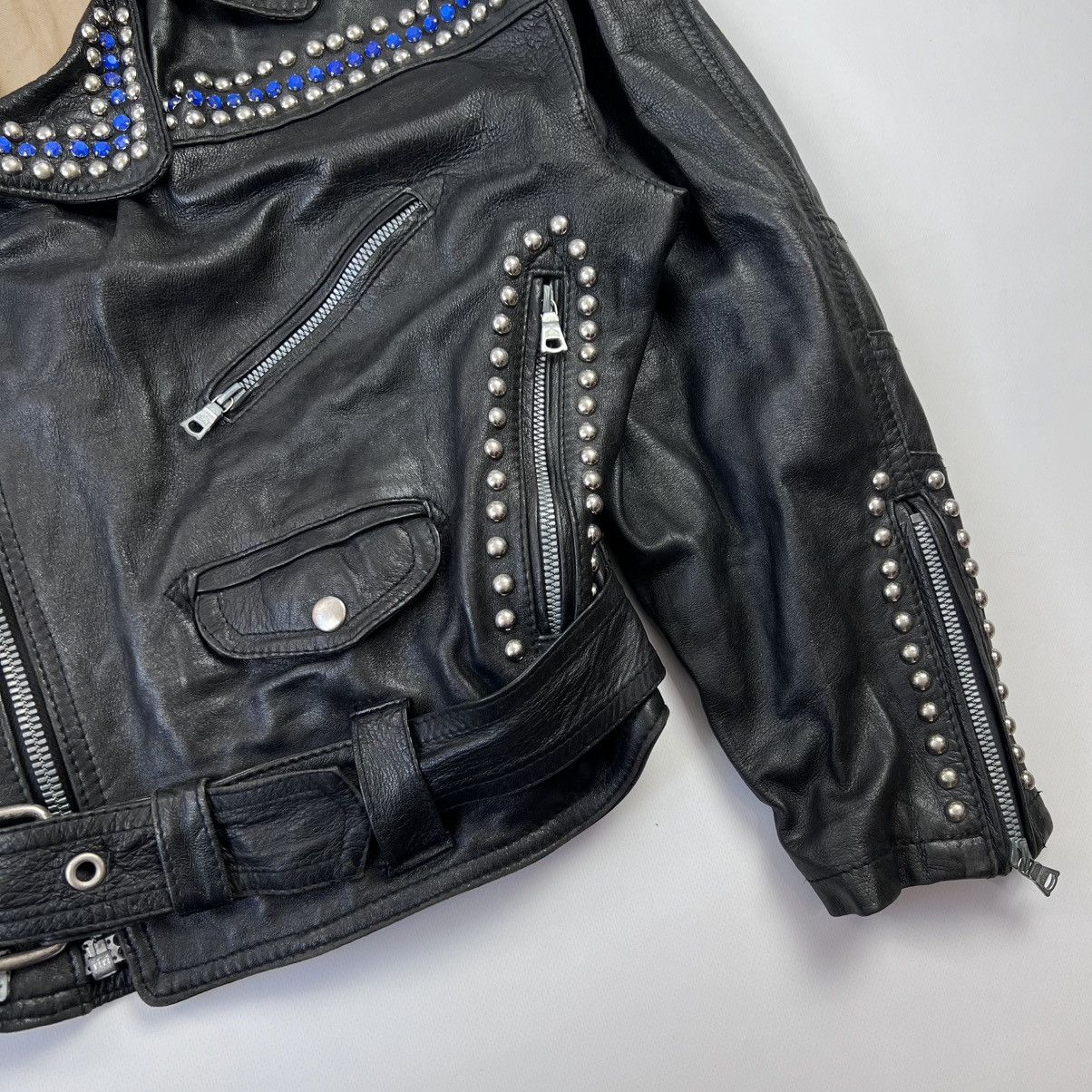 JET SET × Vintage Vintage Rare Jet Set Lamp Nappa Leather jacket Size M / US 6-8 / IT 42-44 - 3 Thumbnail