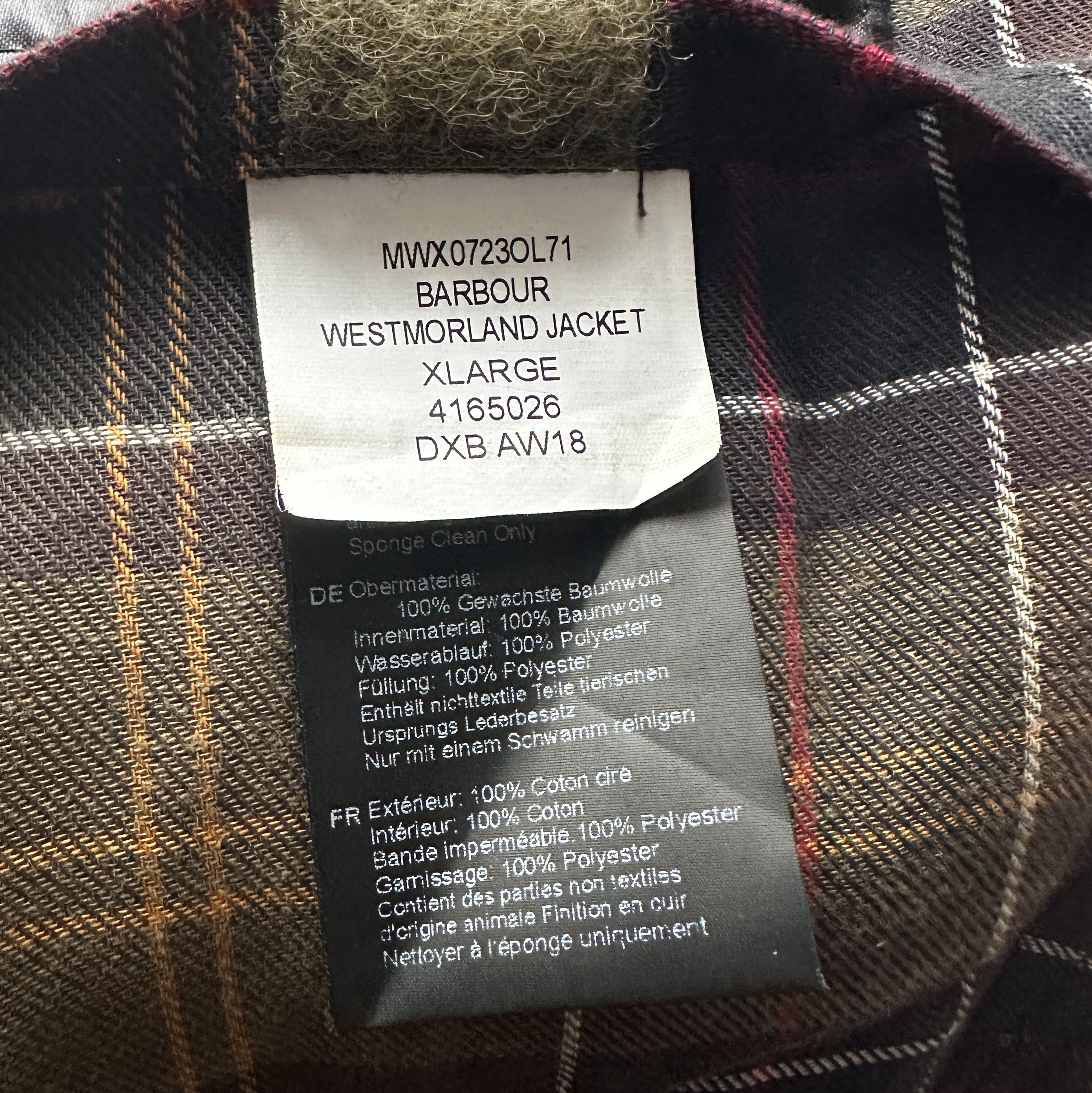 Barbour Barbour Westmorland Jacket Vest British Style Waxed Cotton Size US XL / EU 56 / 4 - 19 Thumbnail