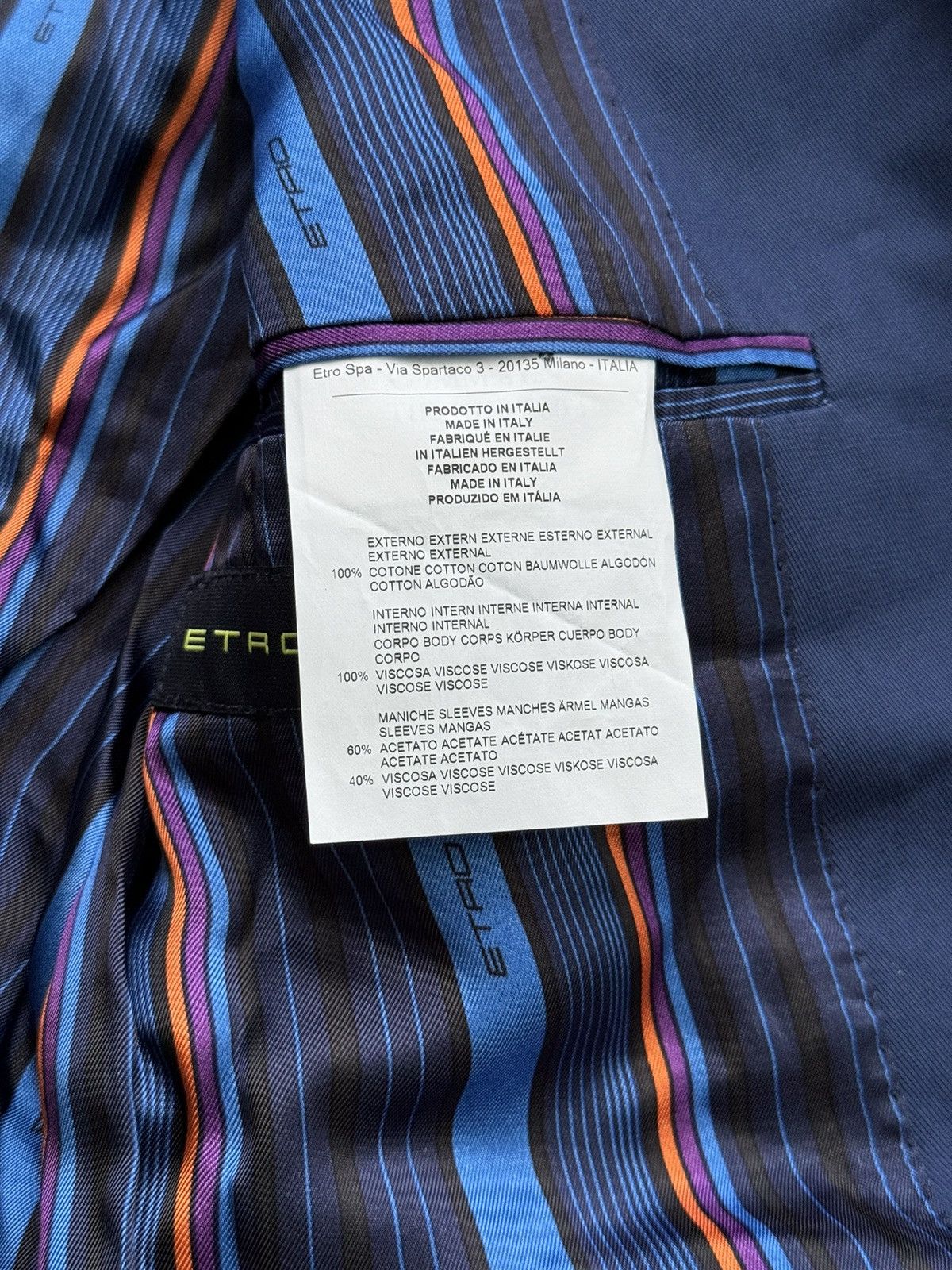 Designer × Etro Etro blue formal suit blazer + pants Size 48R - 16 Thumbnail