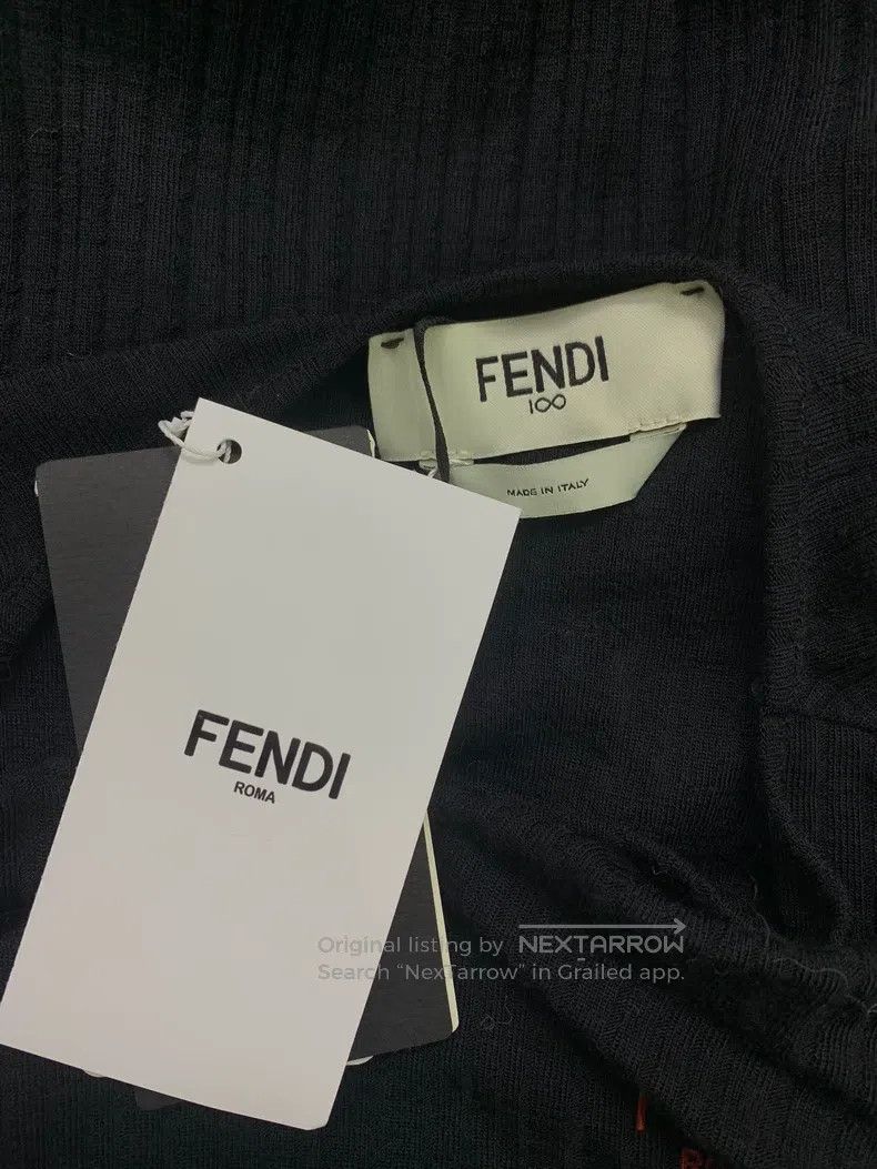 Fendi Fendi Black knit short sleeve Size S / US 4 / IT 40 - 3 Thumbnail