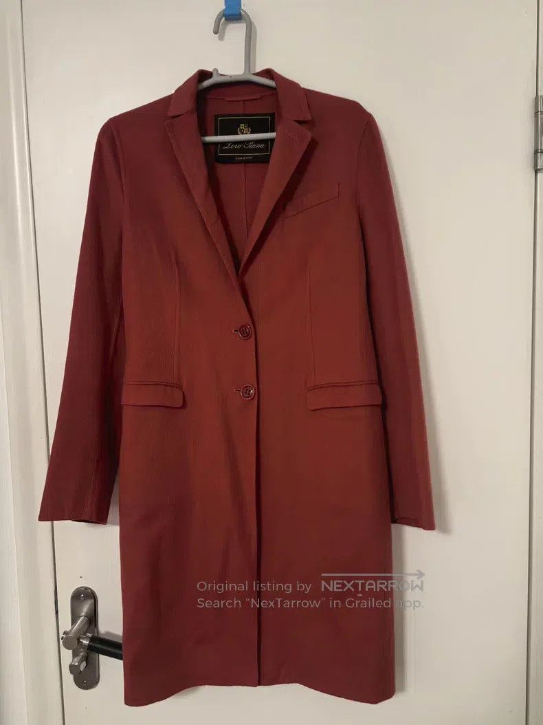 Loro Piana Loro Piana Red cashmere coat, classic three-button design Size XS / US 0-2 / IT 36-38 - 3 Thumbnail
