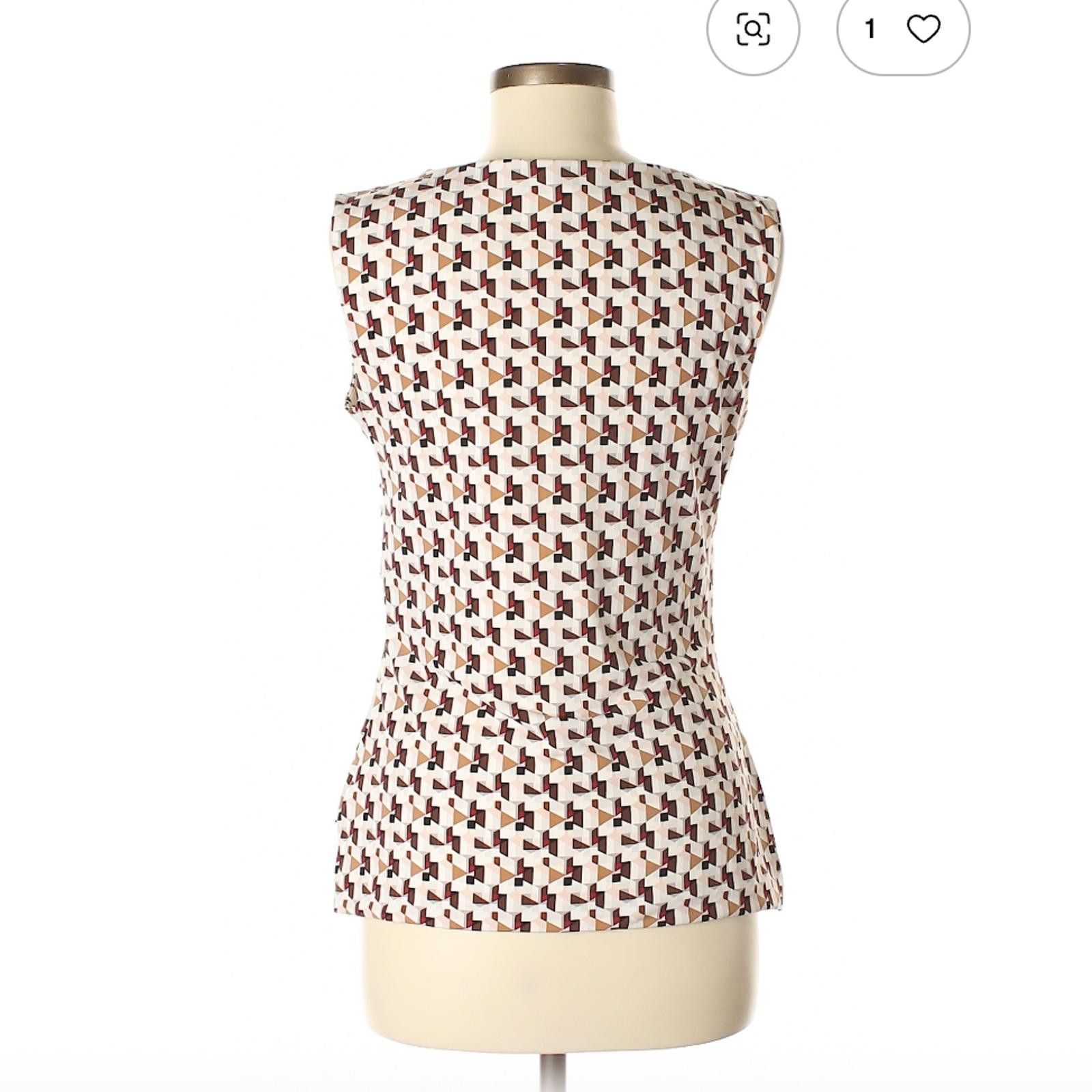 Other White House Black Market Brown Sleeveless Top Size M Size M / US 6-8 / IT 42-44 - 2 Thumbnail