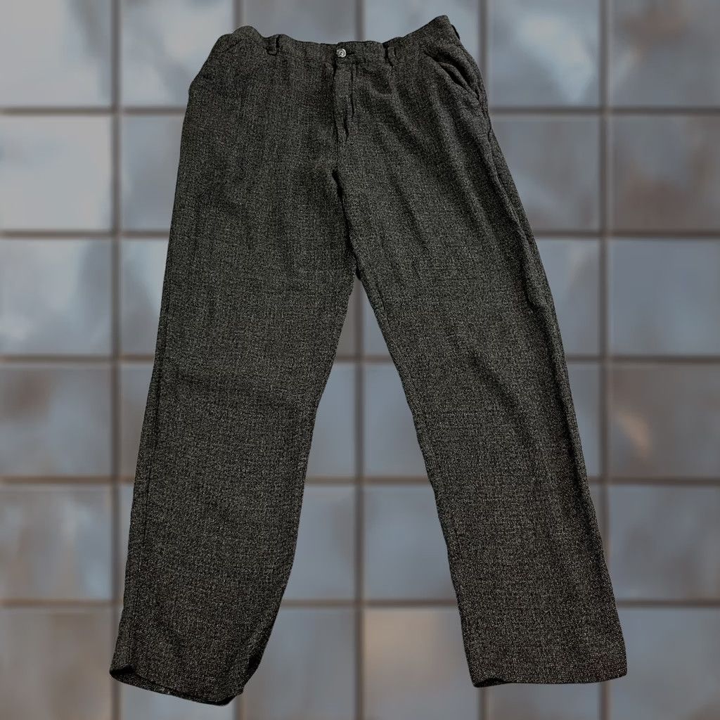 Dolce & Gabbana Dolce&Gabbana Trousers Chino Womens 28 28 UK10 High Rise 1970s Vintage Grey Cotton Viscoe Straight Front Tailored Regular Button Logo Pockets- N/A Size 32" / US 10 / IT 46 - 1 Thumbnail