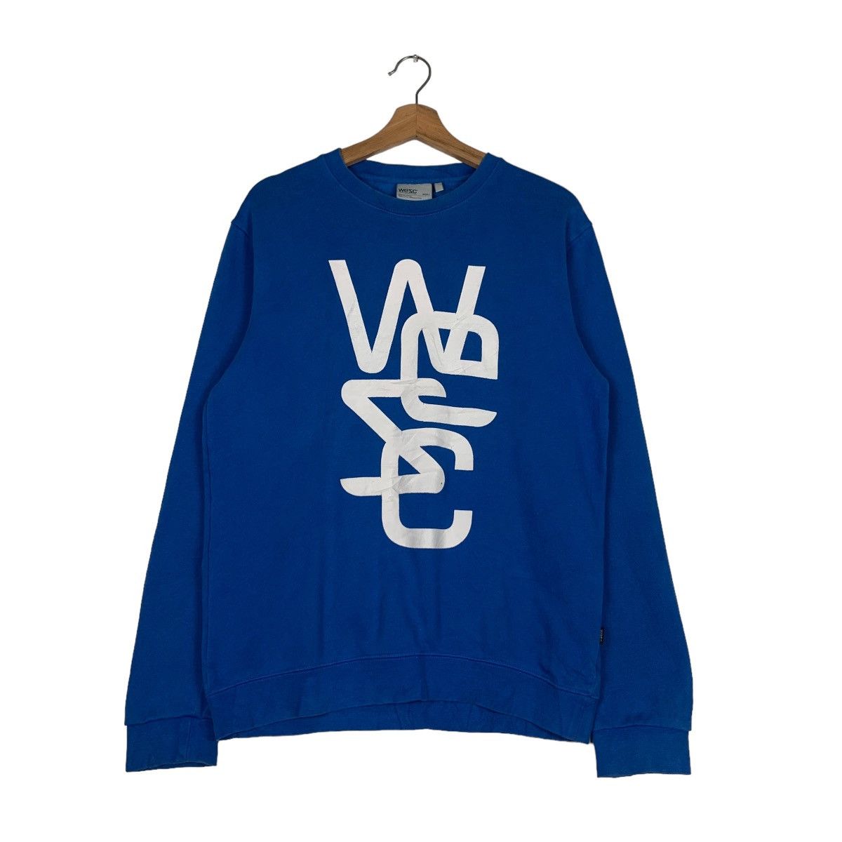 WeSC WESC Big Logo Blue Crewneck Sweatshirts #0738-C34 Size US S / EU 44-46 / 1 - 1 Thumbnail