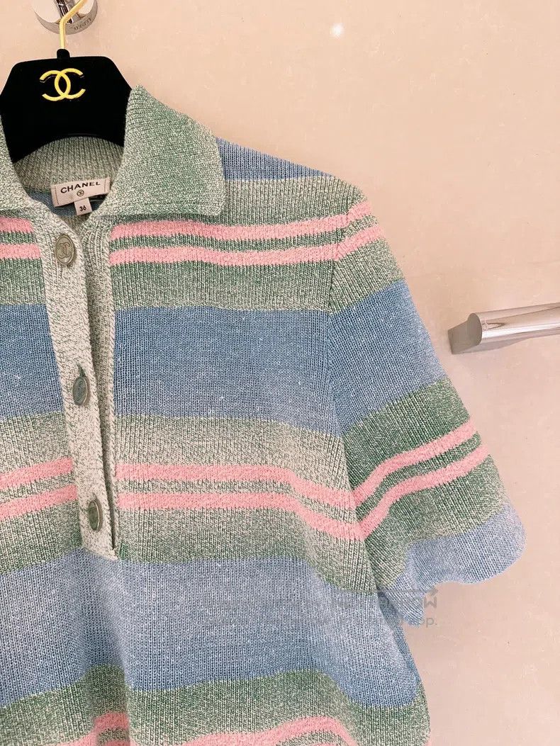 Chanel Chanel Macaron colour-blocked striped dress Size XS / US 0-2 / IT 36-38 - 3 Thumbnail