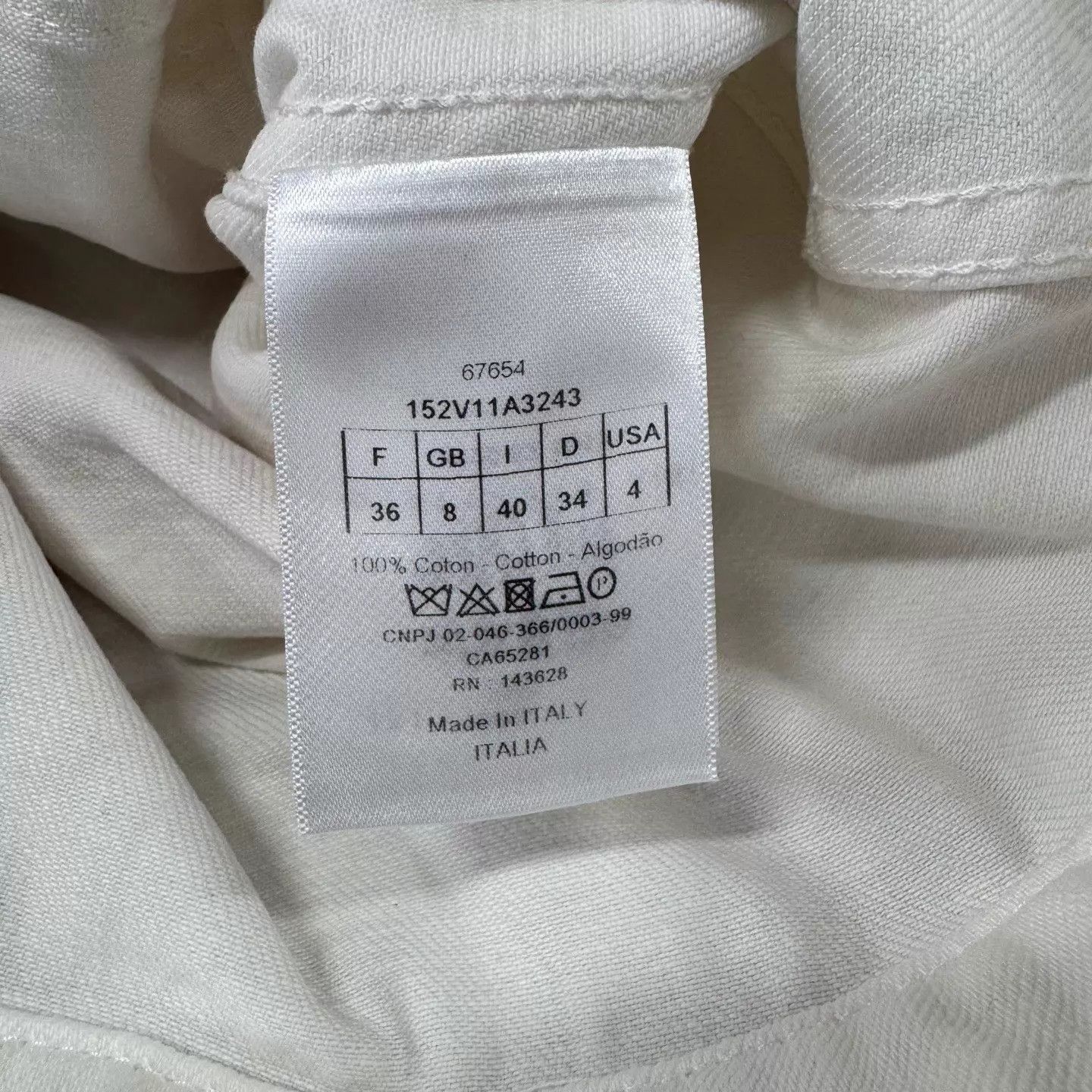 Dior Dior White Denim Jkt 36 Back Floral & Bee Embroidery Size XS / US 0-2 / IT 36-38 - 8 Thumbnail