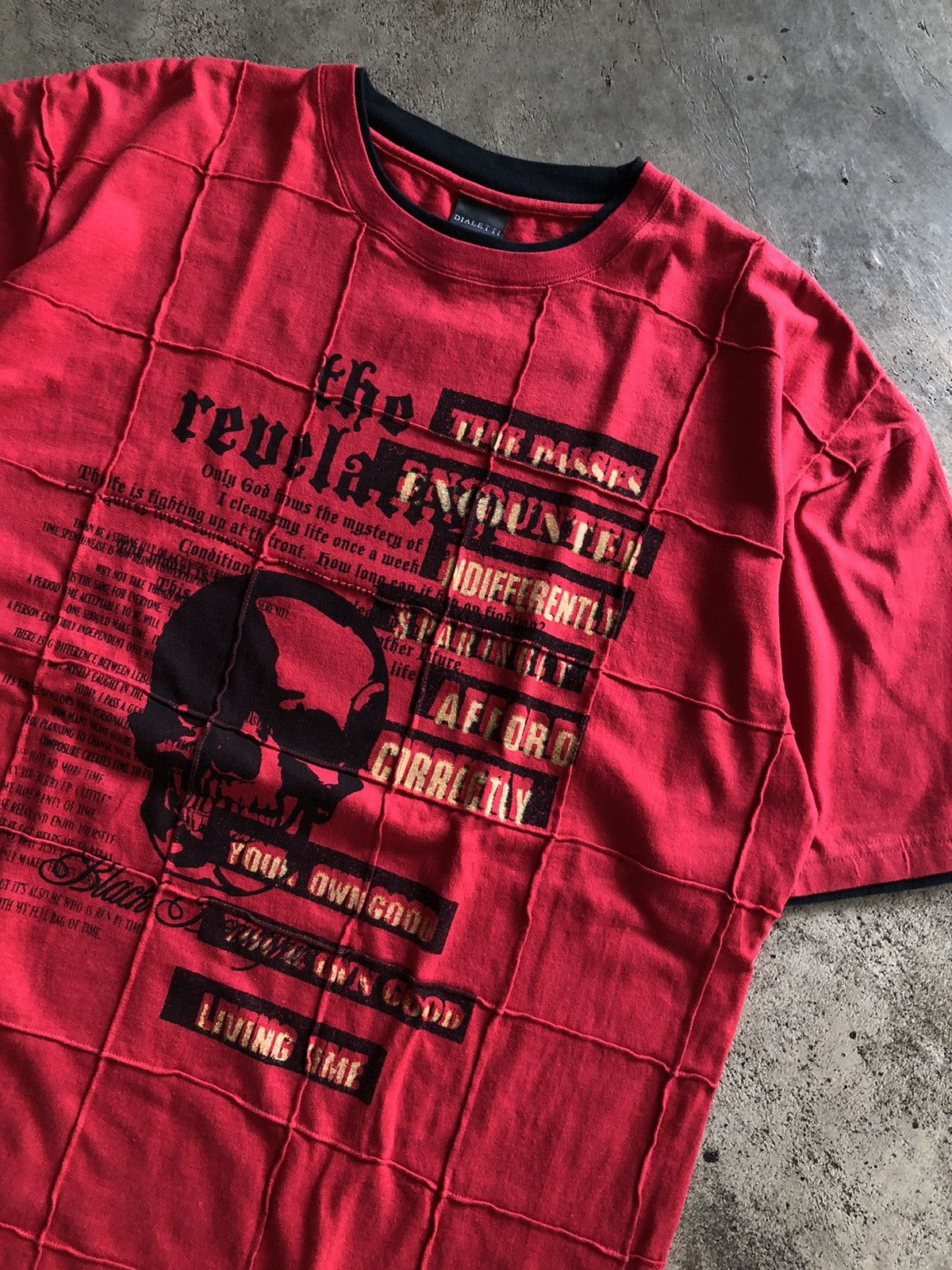 If Six Was Nine × Japanese Brand × Le Grande Bleu (L.G.B.) JAPANESE DIALETTI POEM SEDITIONARIES SKULL PUNK STYLE Size US XL / EU 56 / 4 - 3 Thumbnail
