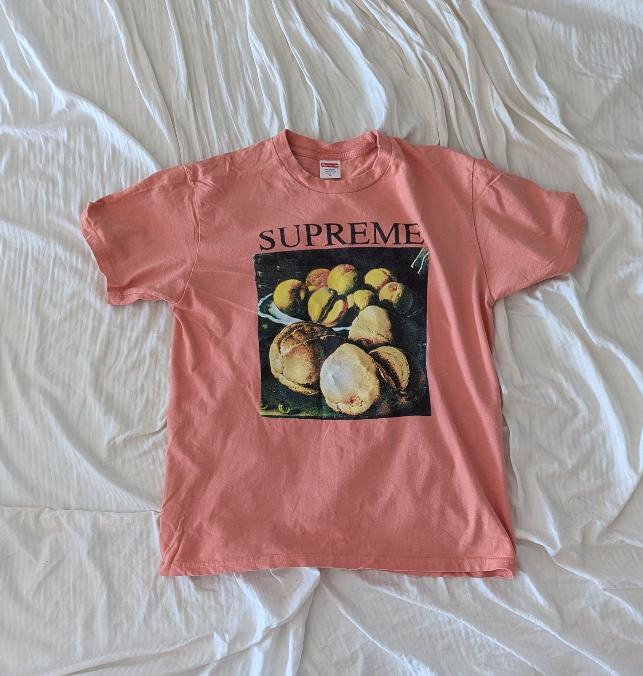 Supreme peach shirt online