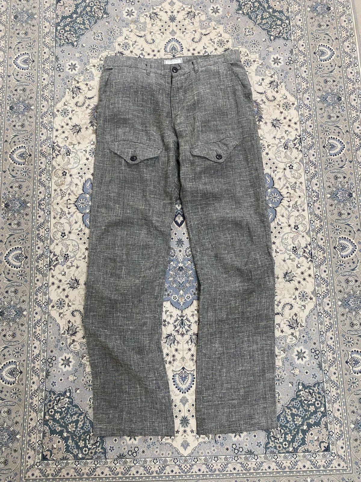 Beams Plus BEAMS PLUS EUCALYPTUS PUNK GRUNGE DESIGNER LINEN PANTS JAPAN Size US 34 / EU 50 - 1 Thumbnail