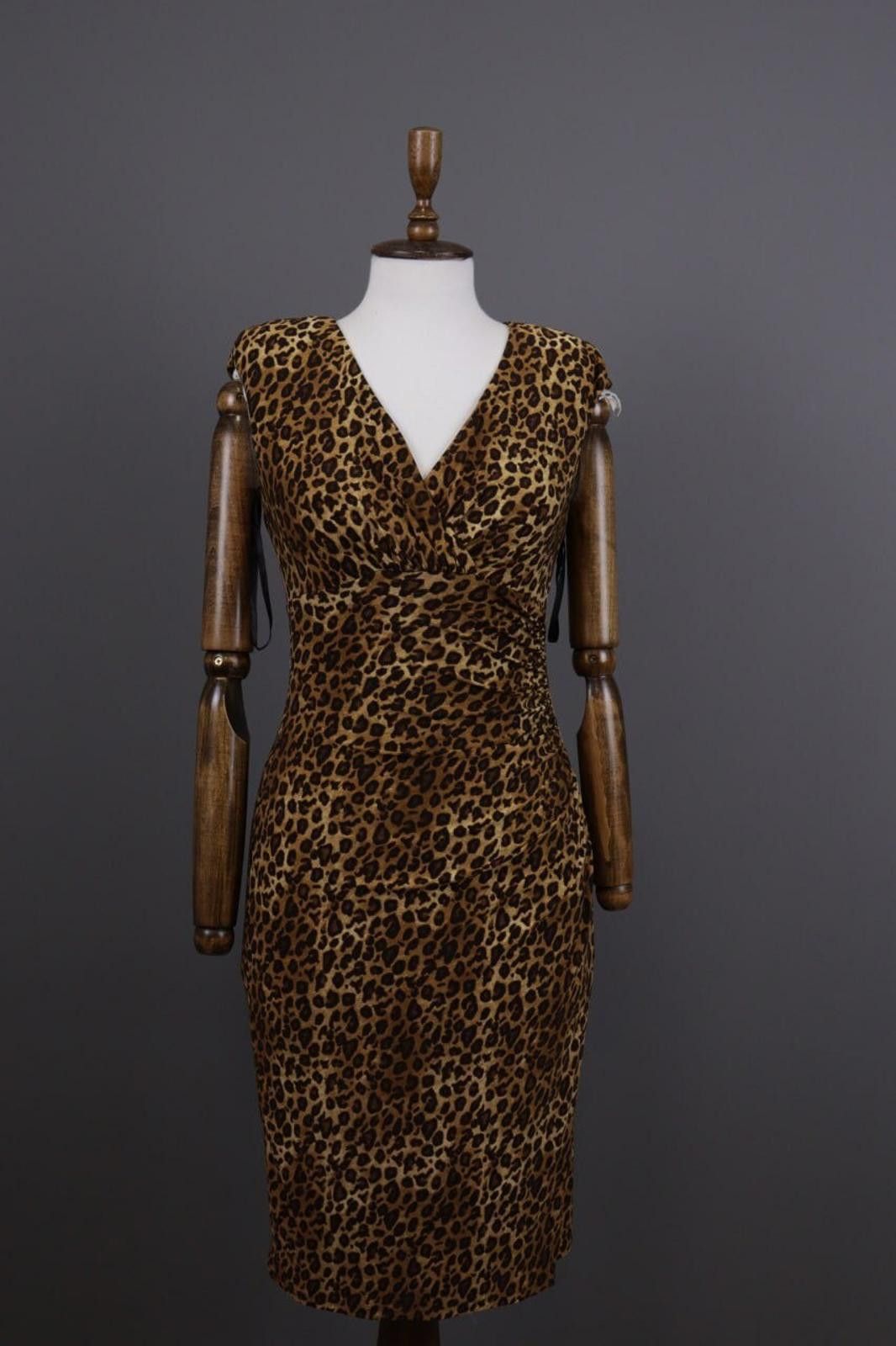 Lauren Ralph Lauren Lauren Ralph Lauren Animals V-Neck Bodycon Dress Size 4 Size S / US 4 / IT 40 - 1 Thumbnail