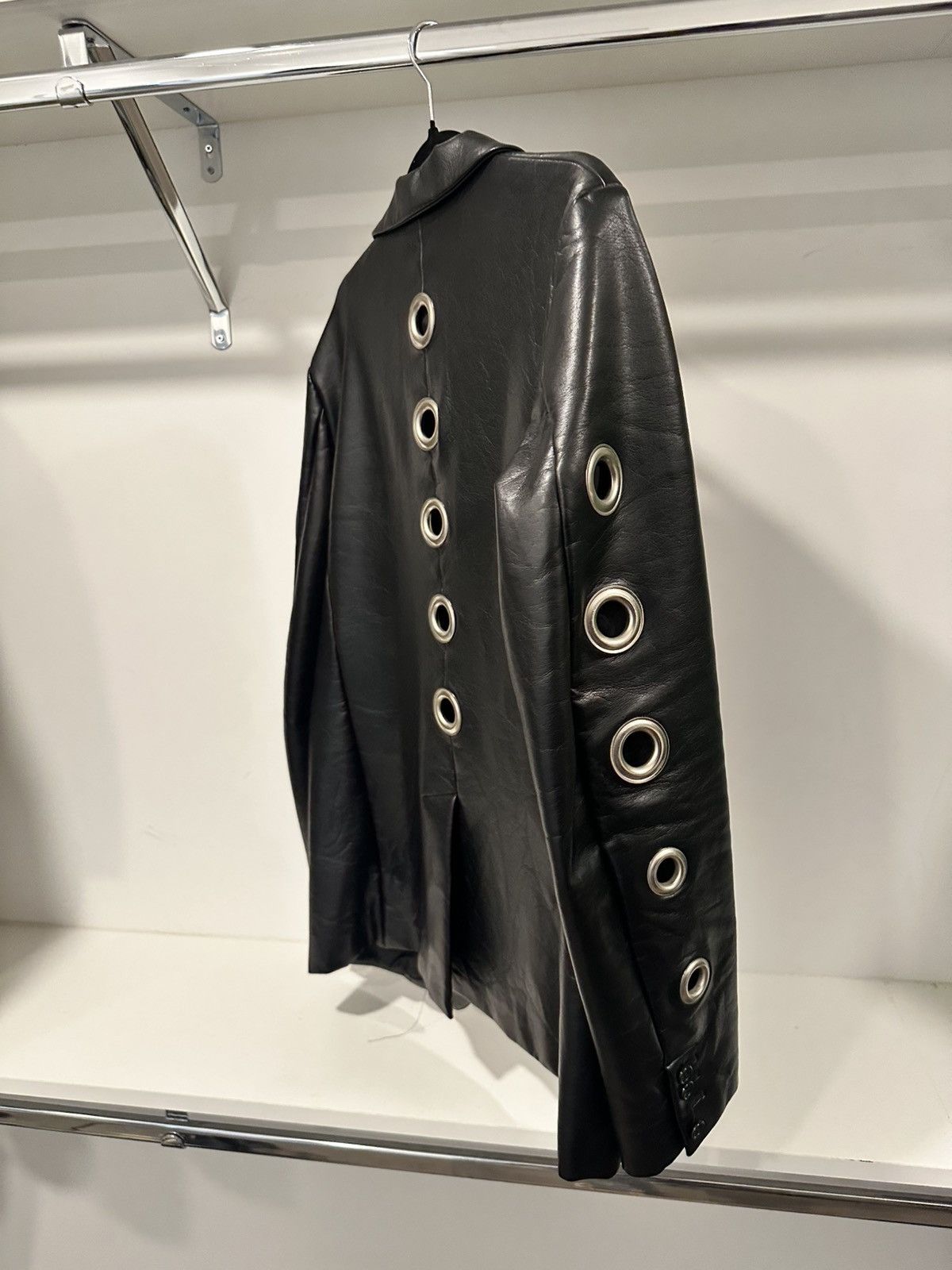 Comme des Garcons Mens Commes Des Garcons Leather Blazer Size 38R - 7 Thumbnail