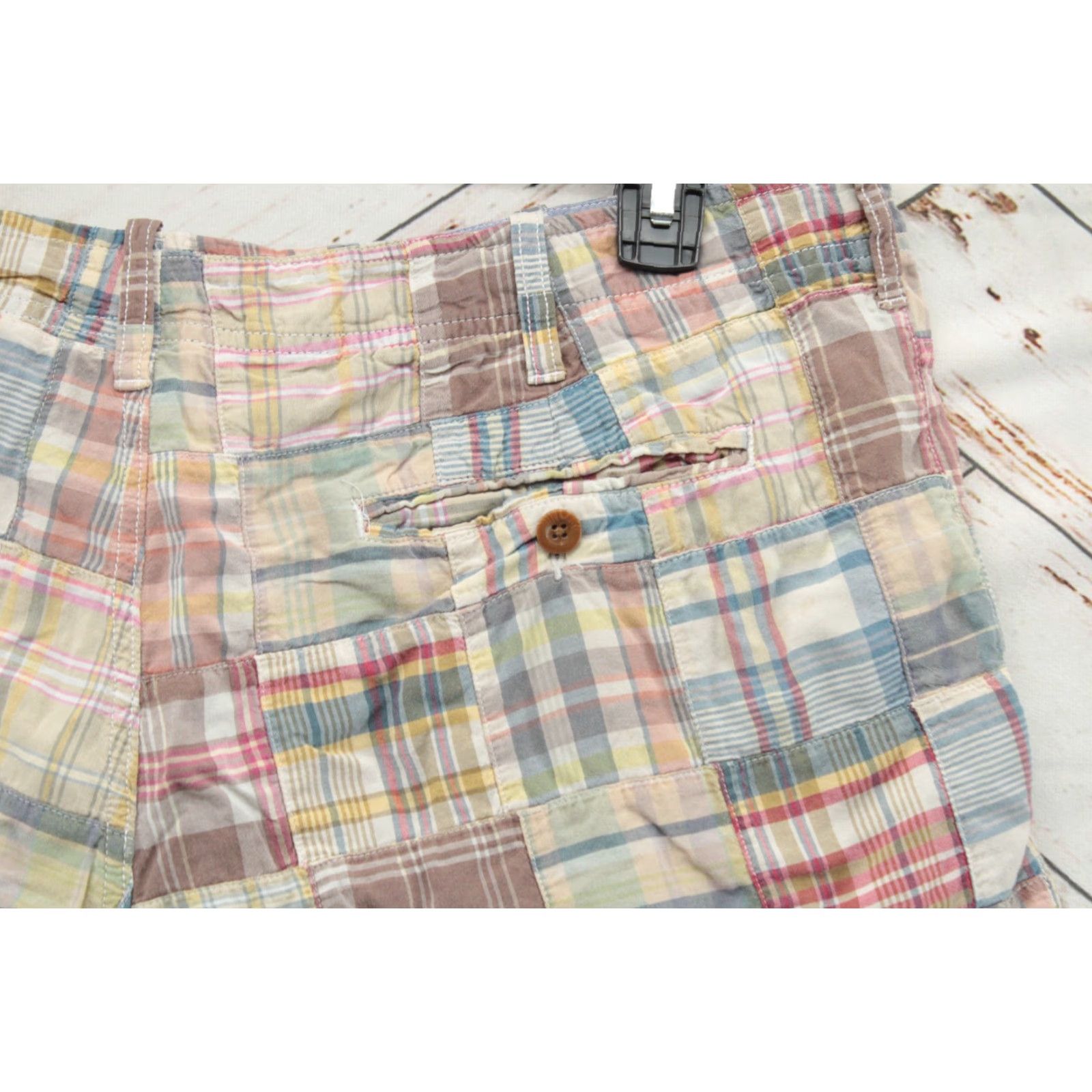 J.Crew J. Crew Patchwork Field Short Mens 38 Multicolor Plaid Colorful Preppy Stylish Size US 38 / EU 54 - 3 Thumbnail