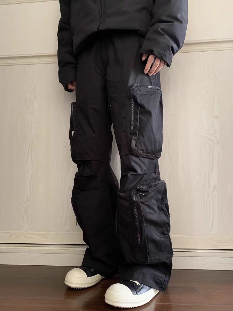 Jean Casual Black Loose-Fit Multi-Pocket Pants Size US 34 / EU 50 - 1 Thumbnail