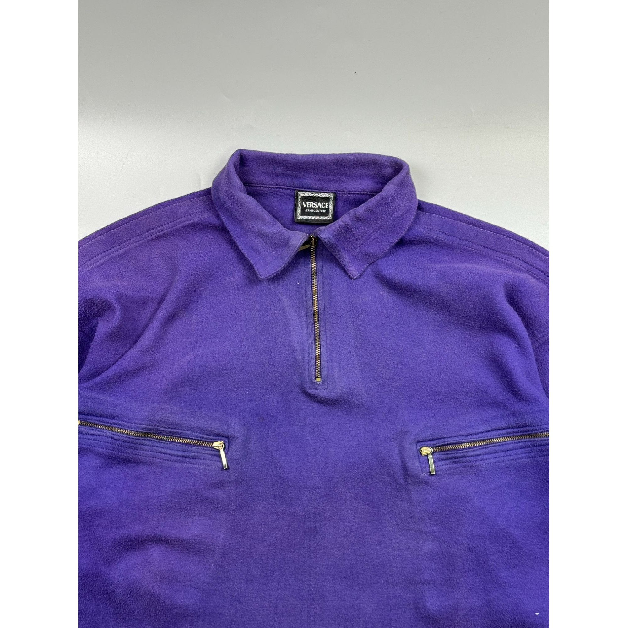 Versace Jeans Couture Versace Jeans Couture 1/4 Zip Sun Faded Pullover (Y1203) Size US S / EU 44-46 / 1 - 3 Thumbnail