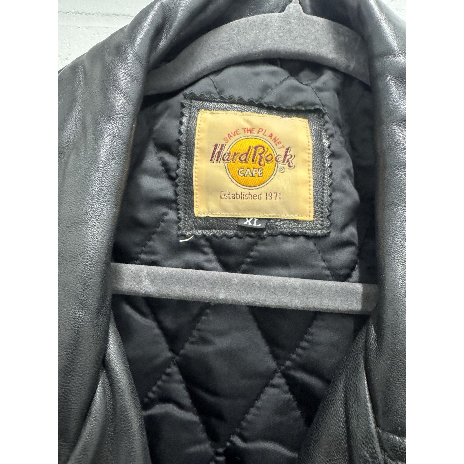 Hard Rock Cafe Vintage Hard Rock Cafe SEOUL Sz XL Leather Biker Jacket Size US XL / EU 56 / 4 - 3 Thumbnail