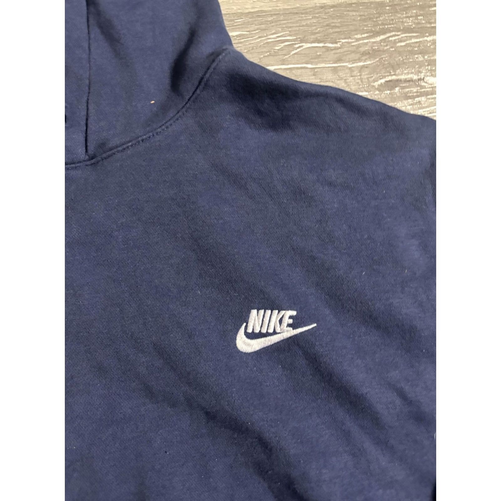 Nike Nike Mens 2XL Blue Pullover Fleece Hoodie Embroidered Swoosh Logo Sweatshirt Size US XXL / EU 58 / 5 - 2 Thumbnail