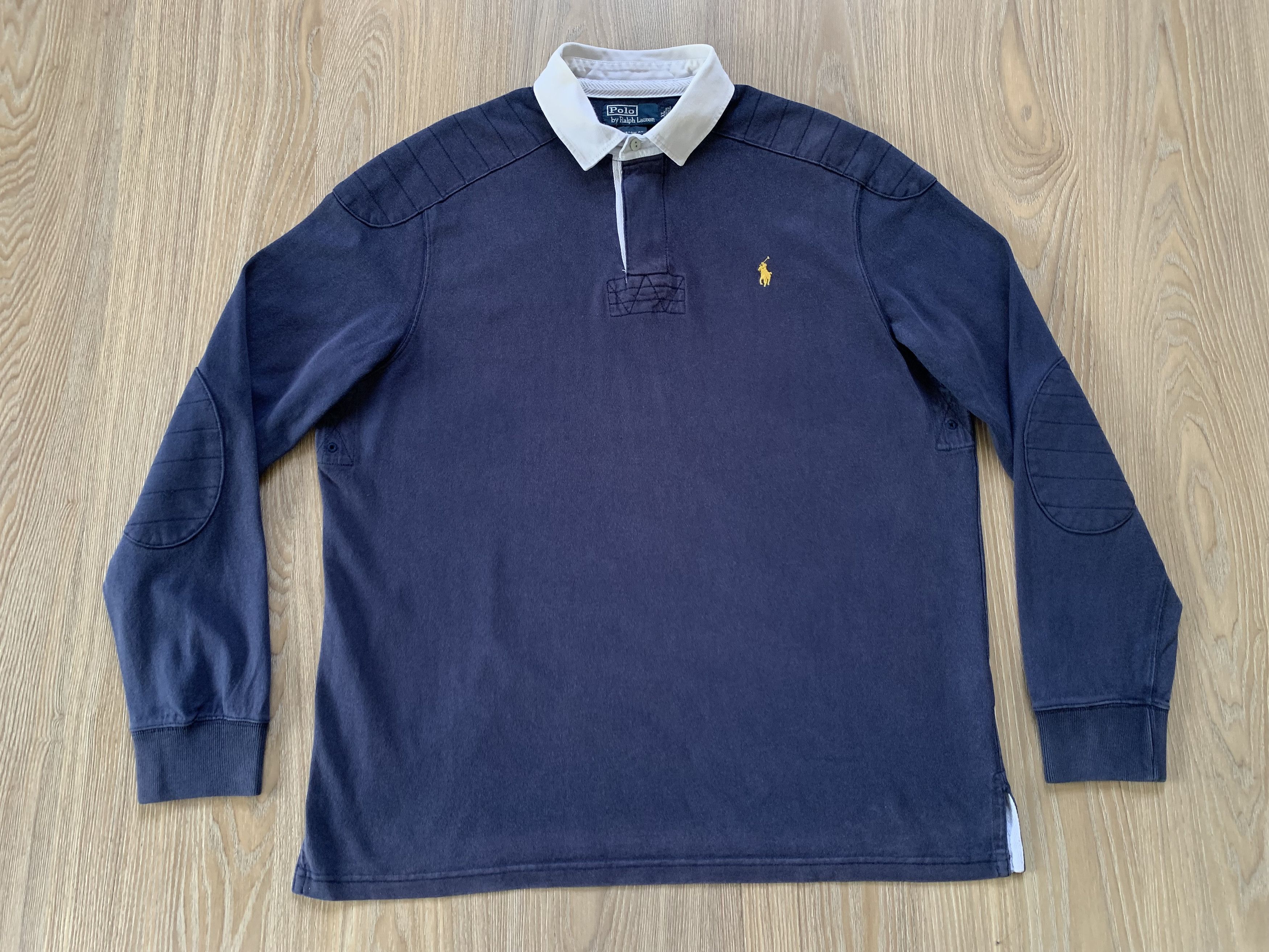 Polo Ralph Lauren Polo Ralph Lauren Custom Fit Vintage Long Sleeve Polo Size US XL / EU 56 / 4 - 2 Thumbnail