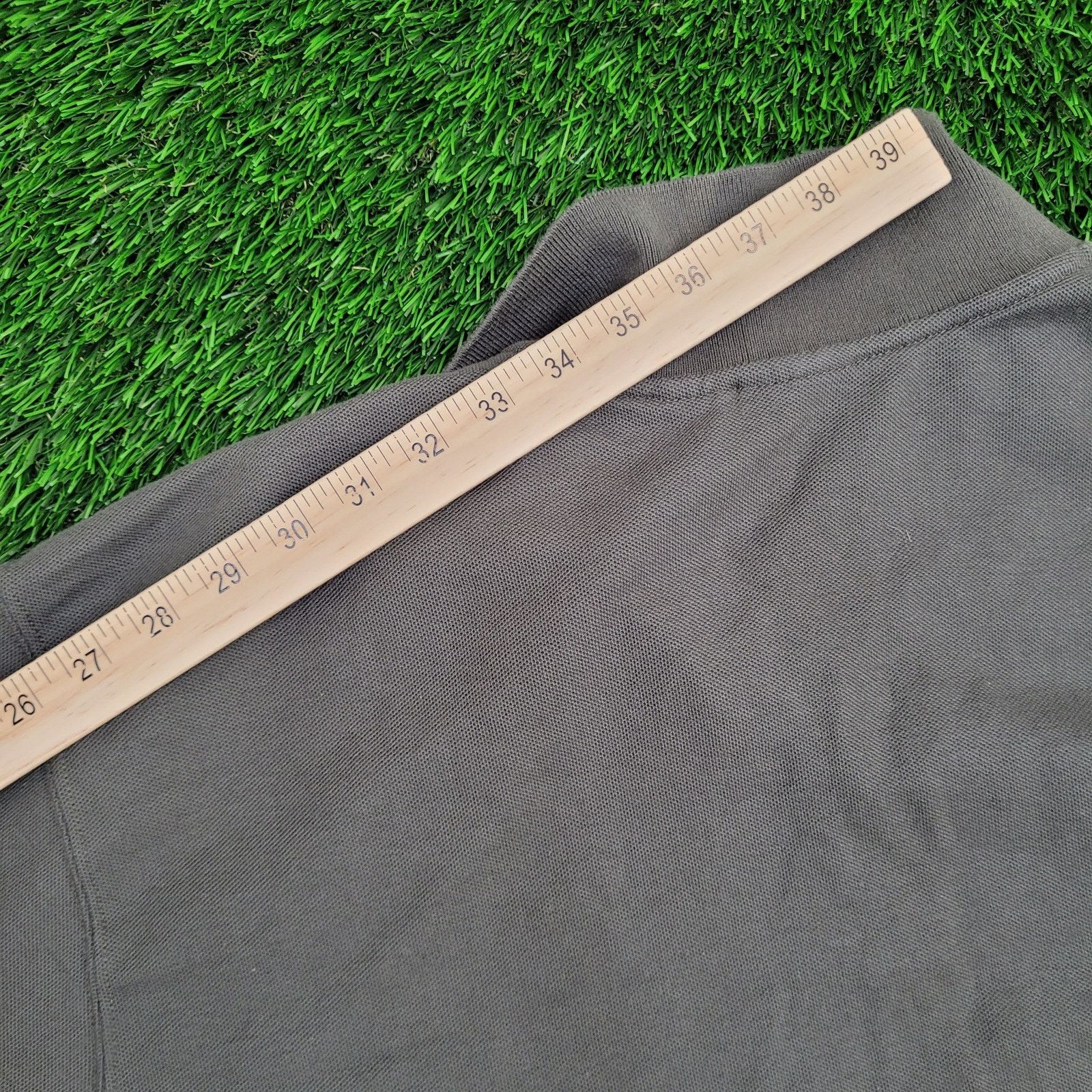 Vintage Vintage 90s LL-Bean Rugby Polo Shirt XL 26x33 Green Baggy Size US XL / EU 56 / 4 - 3 Thumbnail