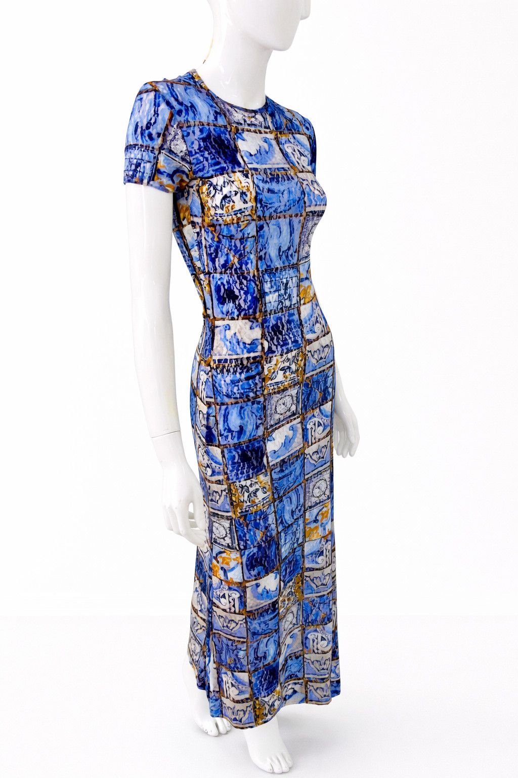 Jean Paul Gaultier Jean Paul Gaultier Transparent Tile Maxi Colour Block Dress Size M / US 6-8 / IT 42-44 - 1 Thumbnail