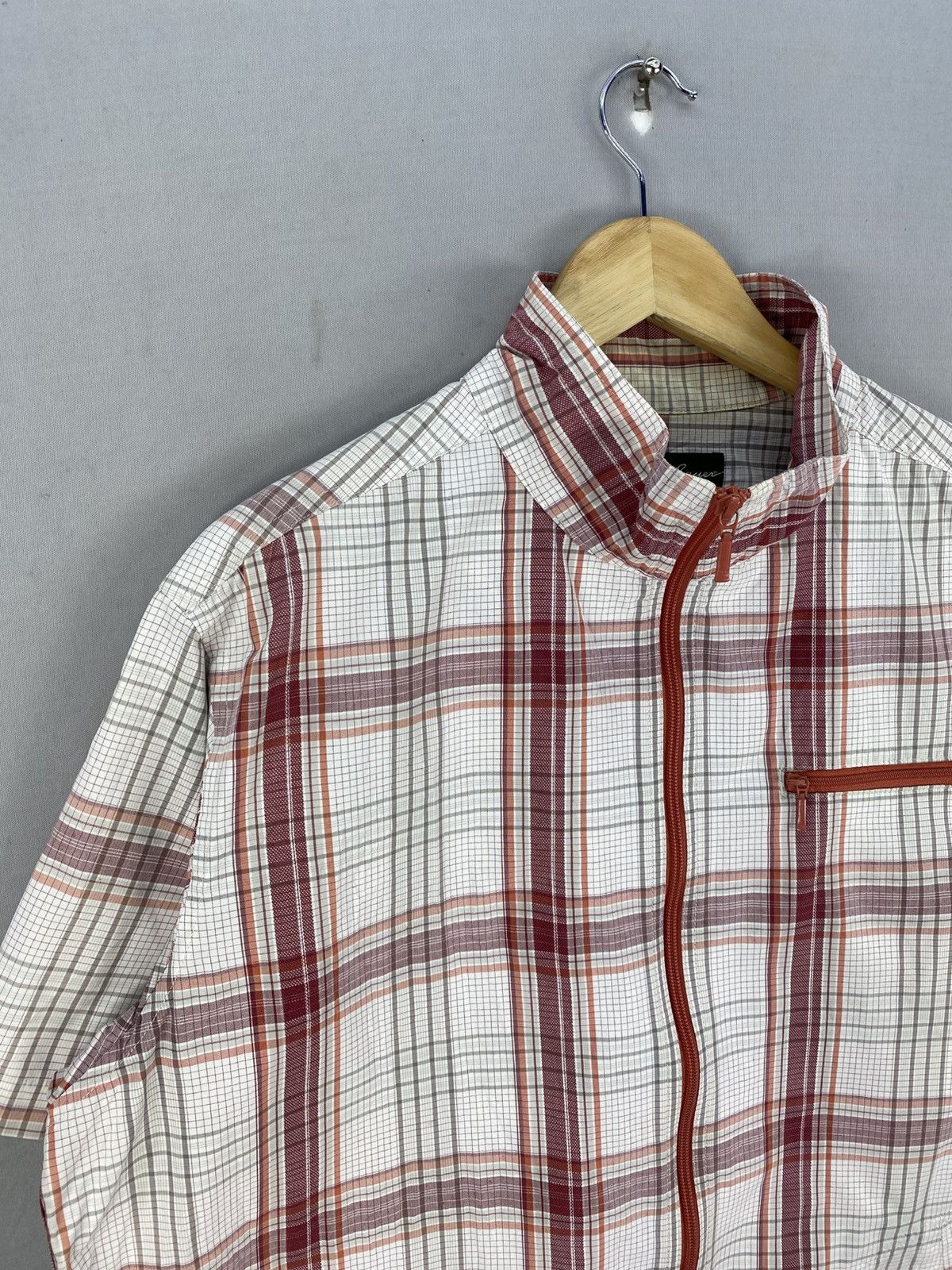 Eddie Bauer Eddie Bauer Plaid Check Zipper Jacket Short Sleeve Size US L / EU 52-54 / 3 - 2 Thumbnail