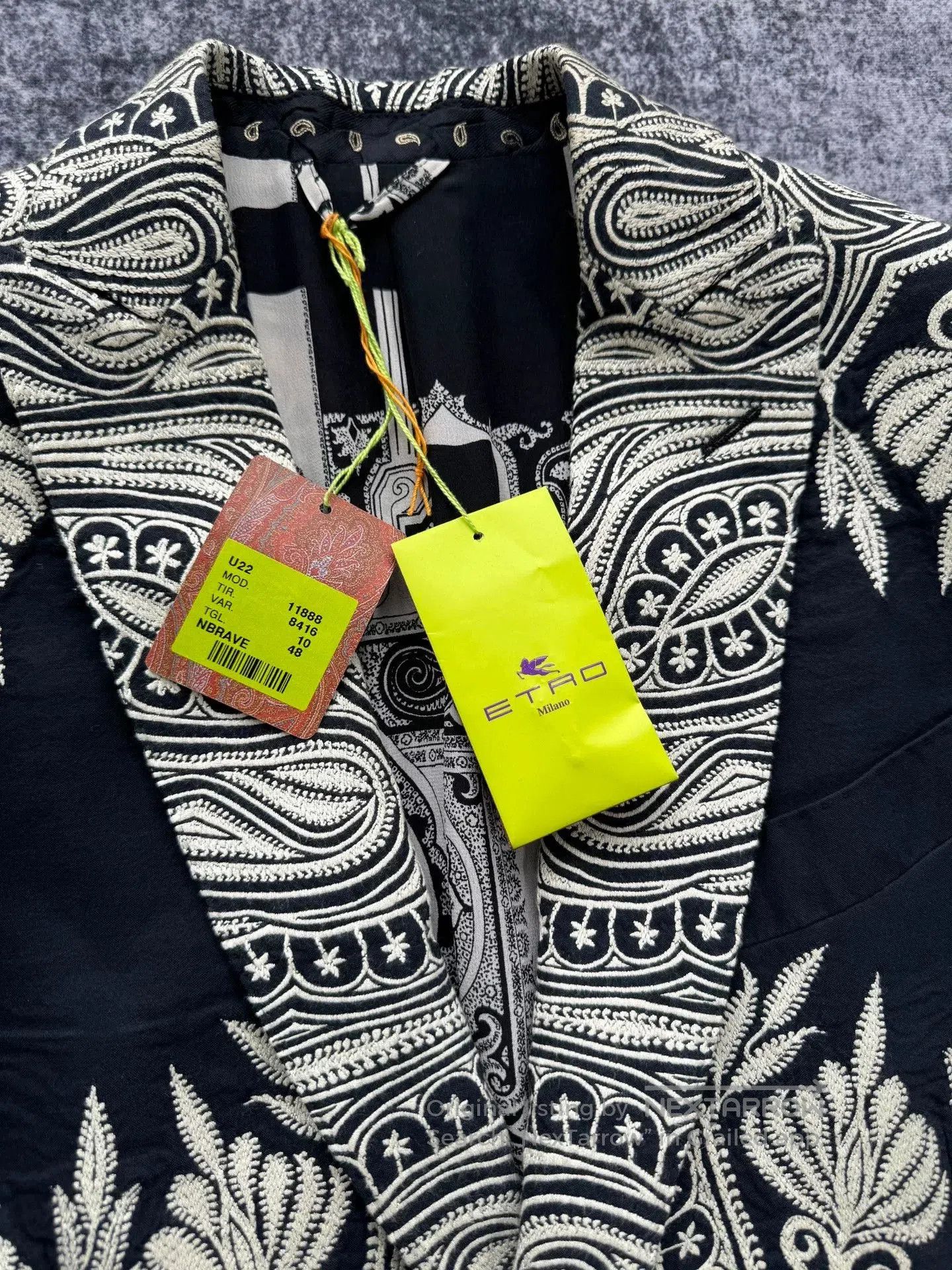Etro etro patterned silk-lined coat. Size L / US 10 / IT 46 - 3 Thumbnail