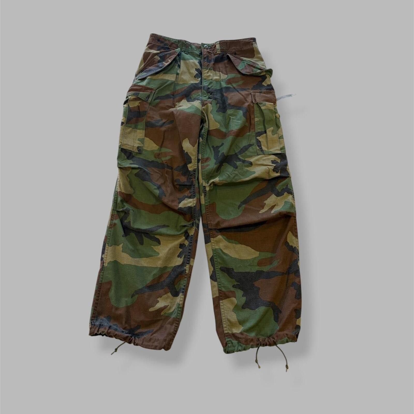 Vintage 1970s Vietnam Era Camo Military Pants Size US 32 / EU 48 - 1 Thumbnail