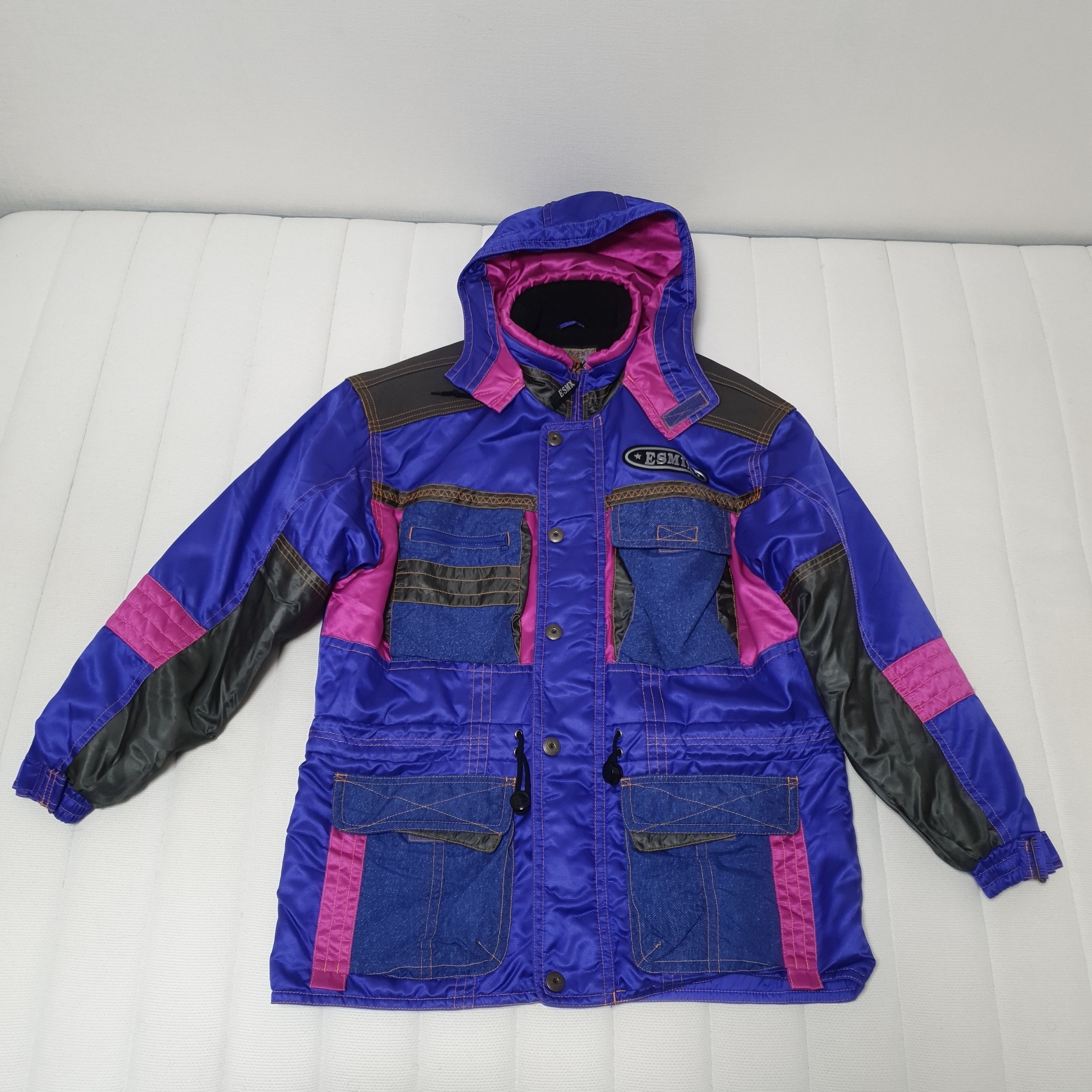 image of Vintage Japanese Esmx Snowboarding Jacket in Blue Purple, Men's (Size Large)