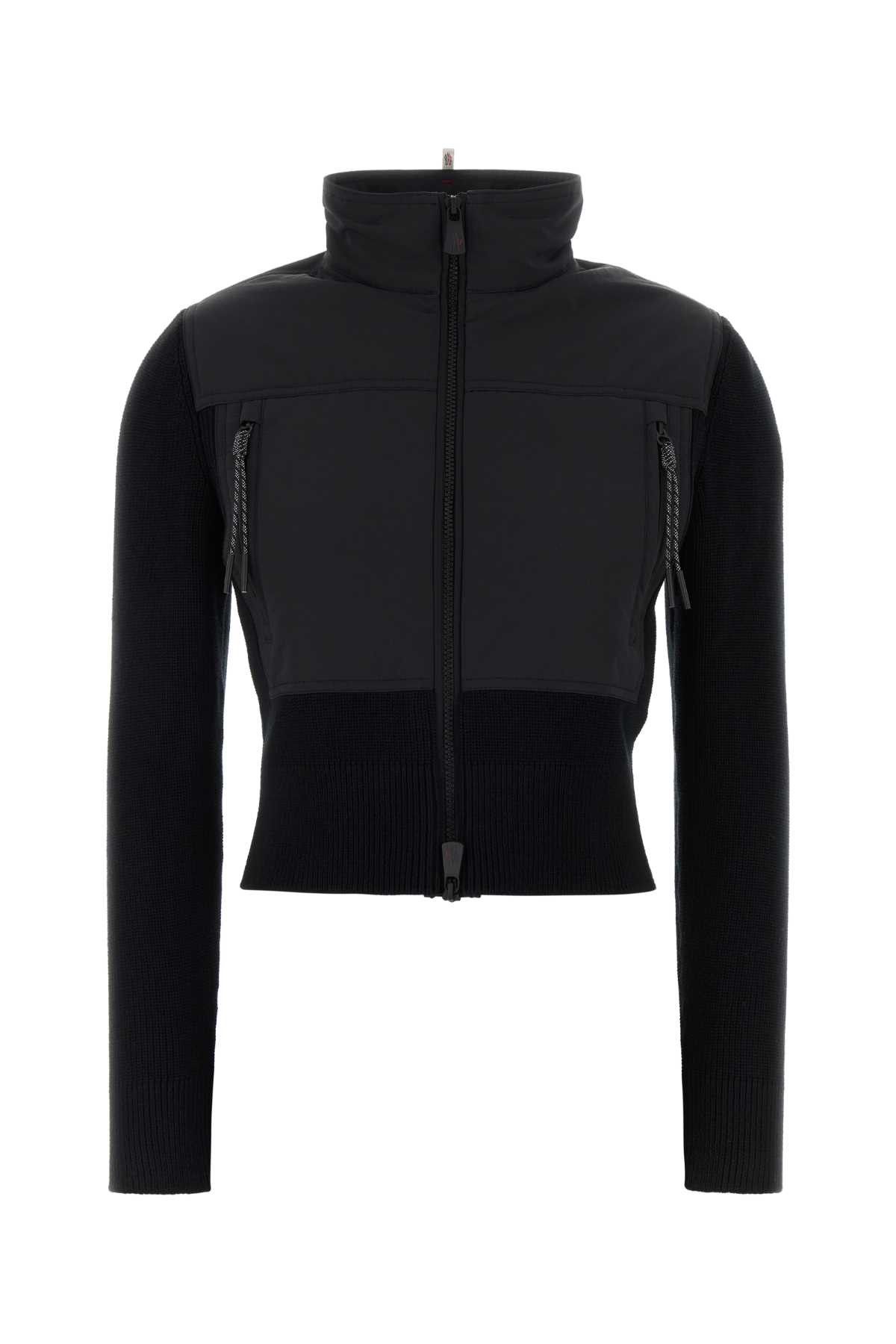 Moncler Grenoble Black Cotton Jacket Size S / US 4 / IT 40 - 1 Thumbnail