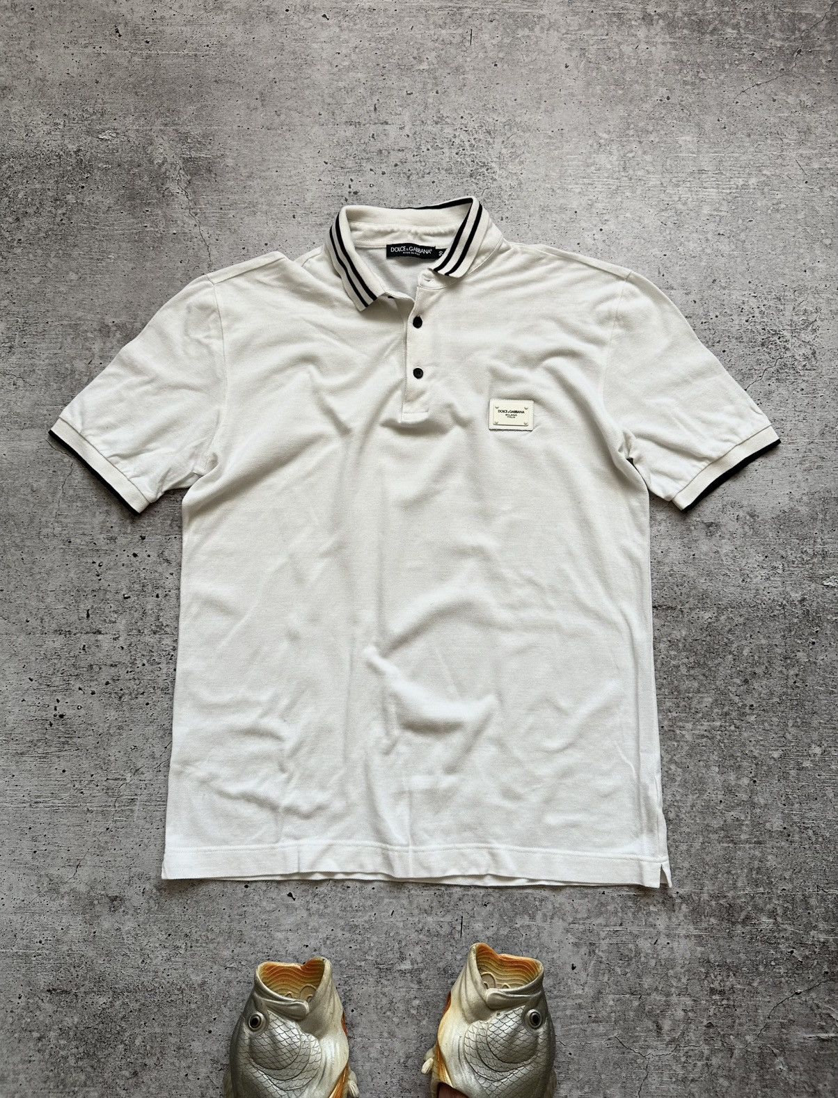 Dolce & Gabbana Vintage Dolce Gabbana Milano White Polo Size US M / EU 48-50 / 2 - 1 Thumbnail