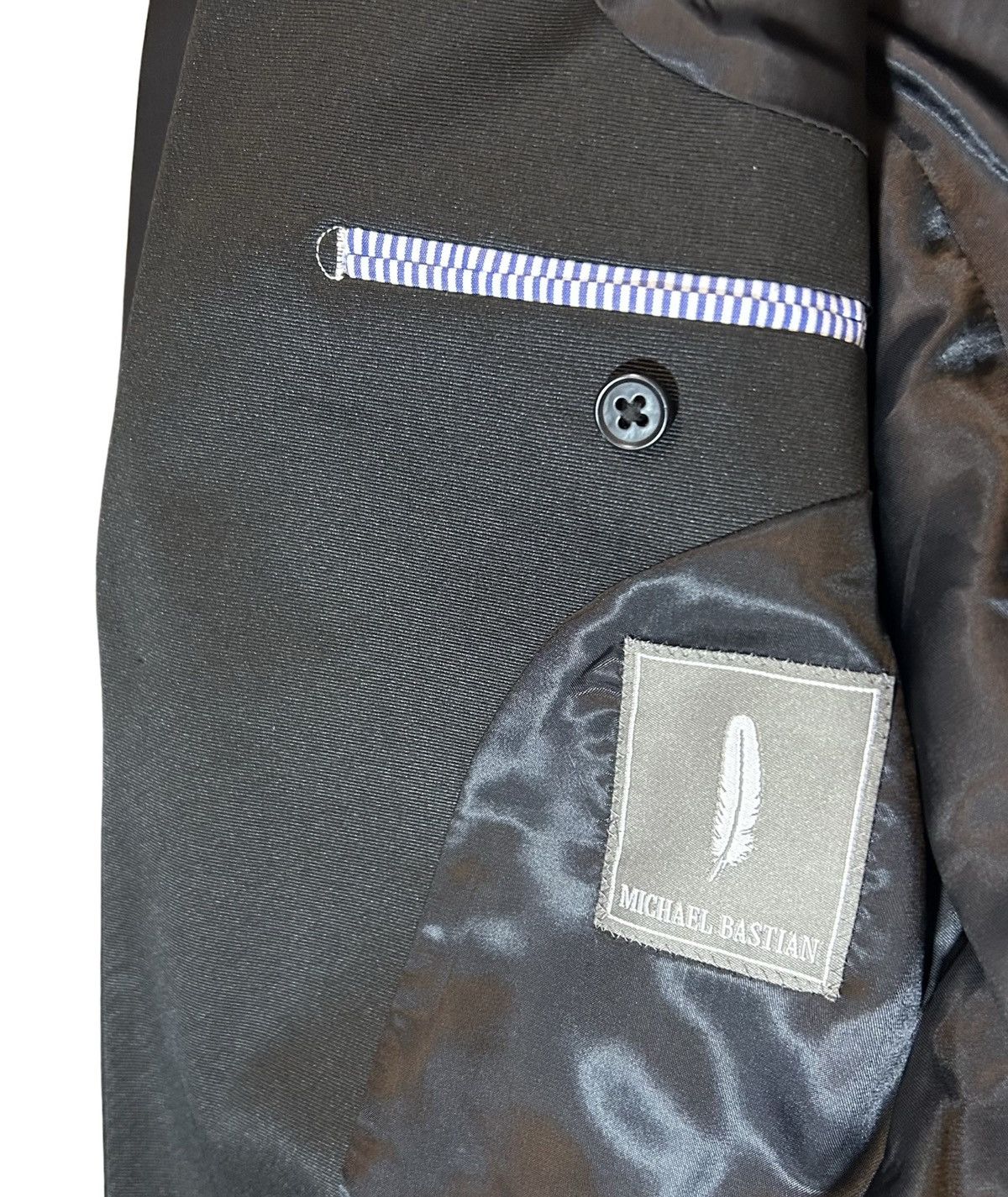 Michael Bastian Michael Bastian Black Wool Tuxedo Peak Lapel Dinner Jacket Size 38R - 6 Thumbnail
