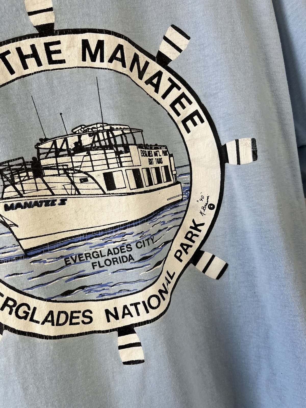 Hanes × Vintage Everglades National Park Florida 90s vintage t-shirt (M) Size US L / EU 52-54 / 3 - 4 Thumbnail