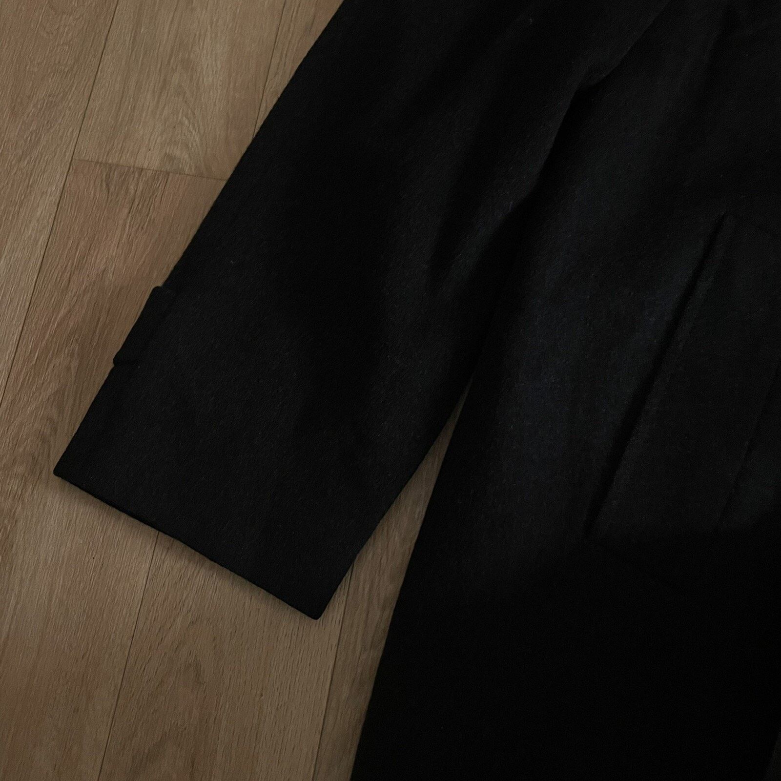 Burberry Burberry london Trench Coat jacket virgin WOOL men's BLACK Size US L / EU 52-54 / 3 - 7 Thumbnail