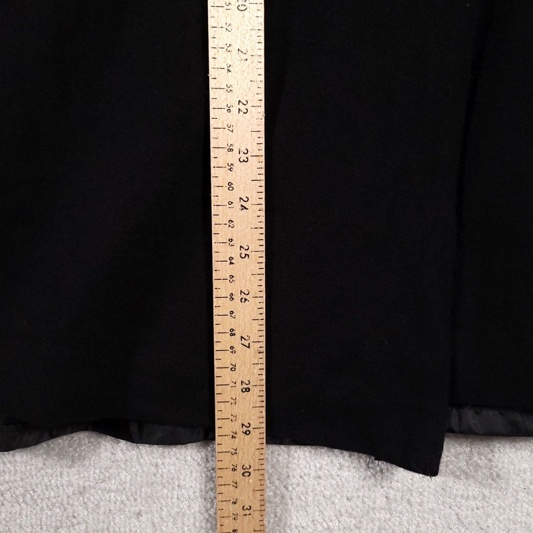 Vintage VINTAGE Norton McNaughton Wool Pencil Skirt Women's 16P Petite Black Lined 80s Size 38" / US 16 / IT 52 - 7 Thumbnail