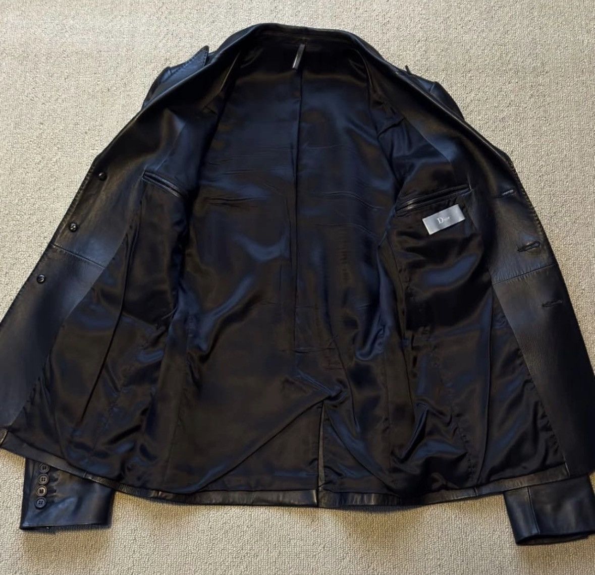Dior (48) 06SS Dior Homme Hedi Slimane Leather Blazer Size US M / EU 48-50 / 2 - 3 Thumbnail
