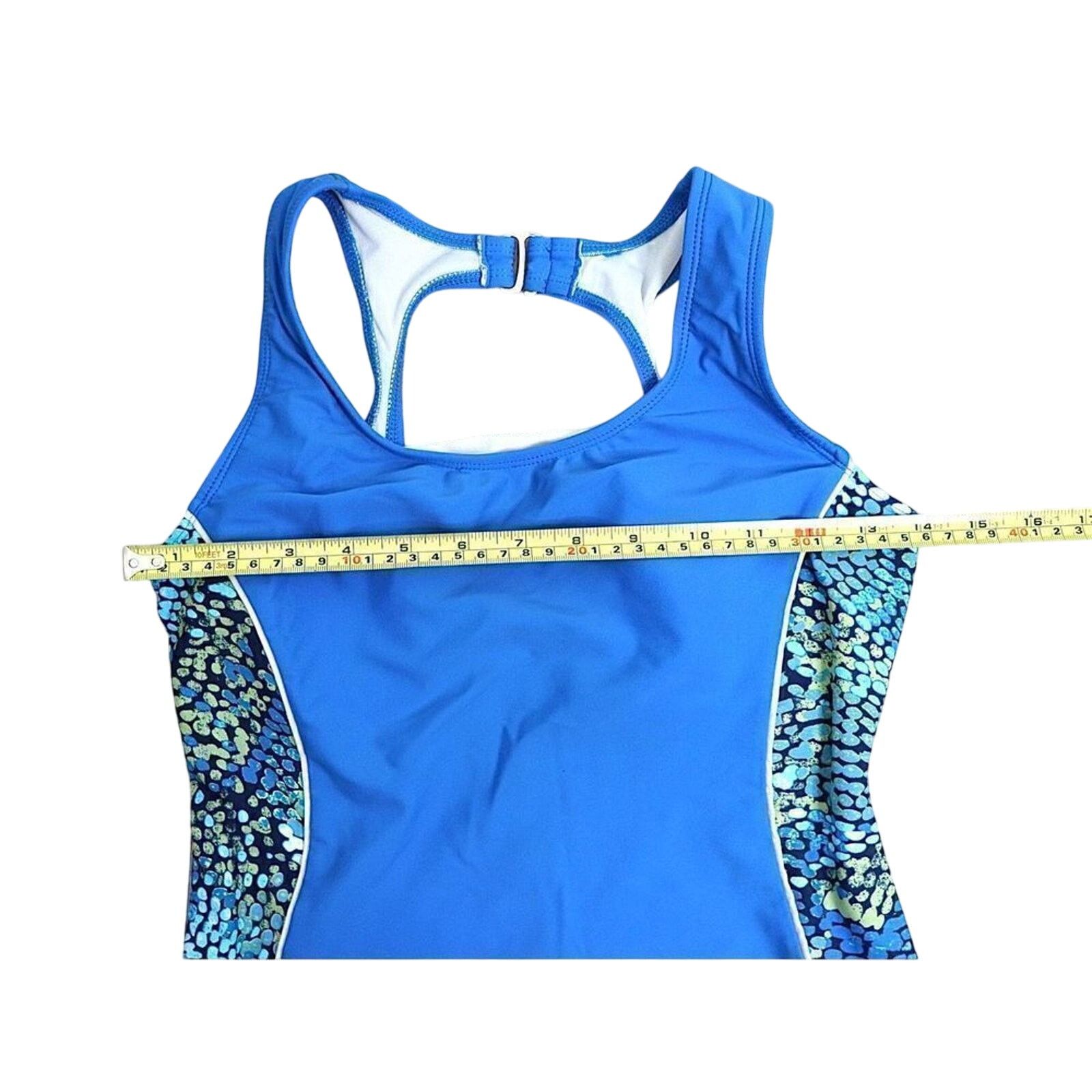 Catalina Catalina Racerback Blue 1pc Swimsuit MEDIUM Vacation Beach Size ONE SIZE - 5 Thumbnail