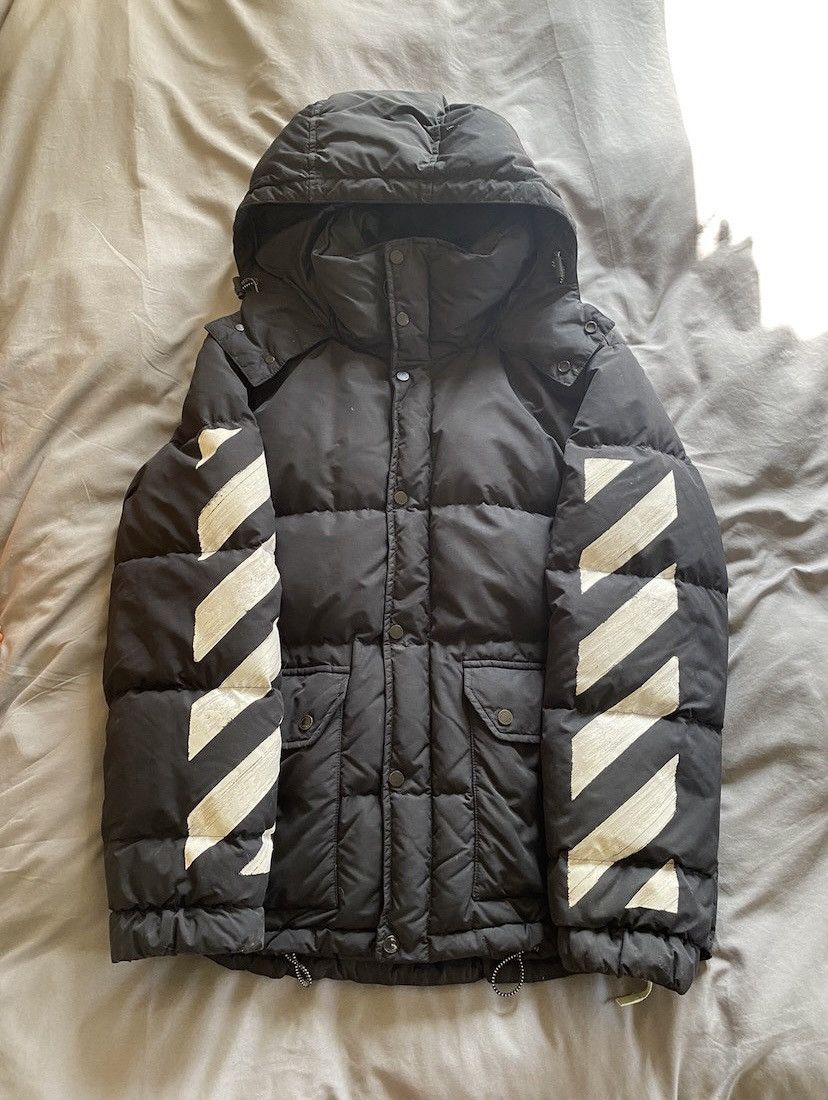 Off white brushed down store jacket