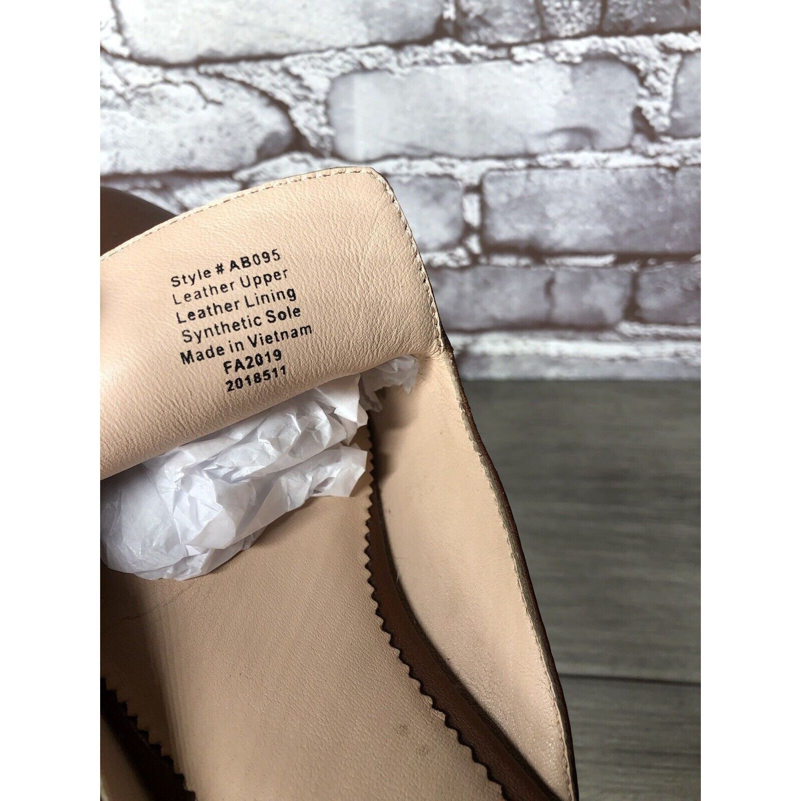 Other J Crew Brown Leather Pointed Toe Slip On Mules Flats Shoes W Size US 8.5 / IT 38.5 - 8 Thumbnail