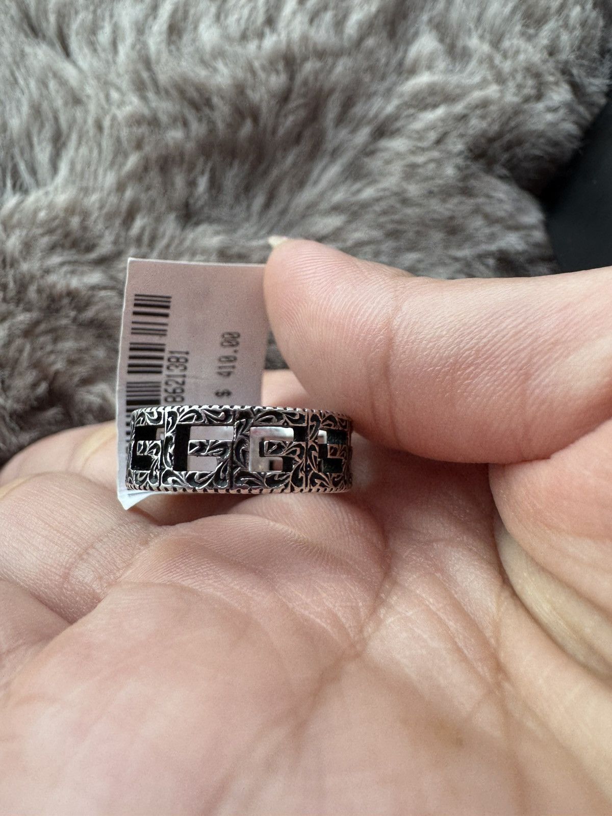 Gucci New Authentic Gucci G Cube Sterling Silver Ring 925 SIZE 6 Size ONE SIZE - 3 Thumbnail